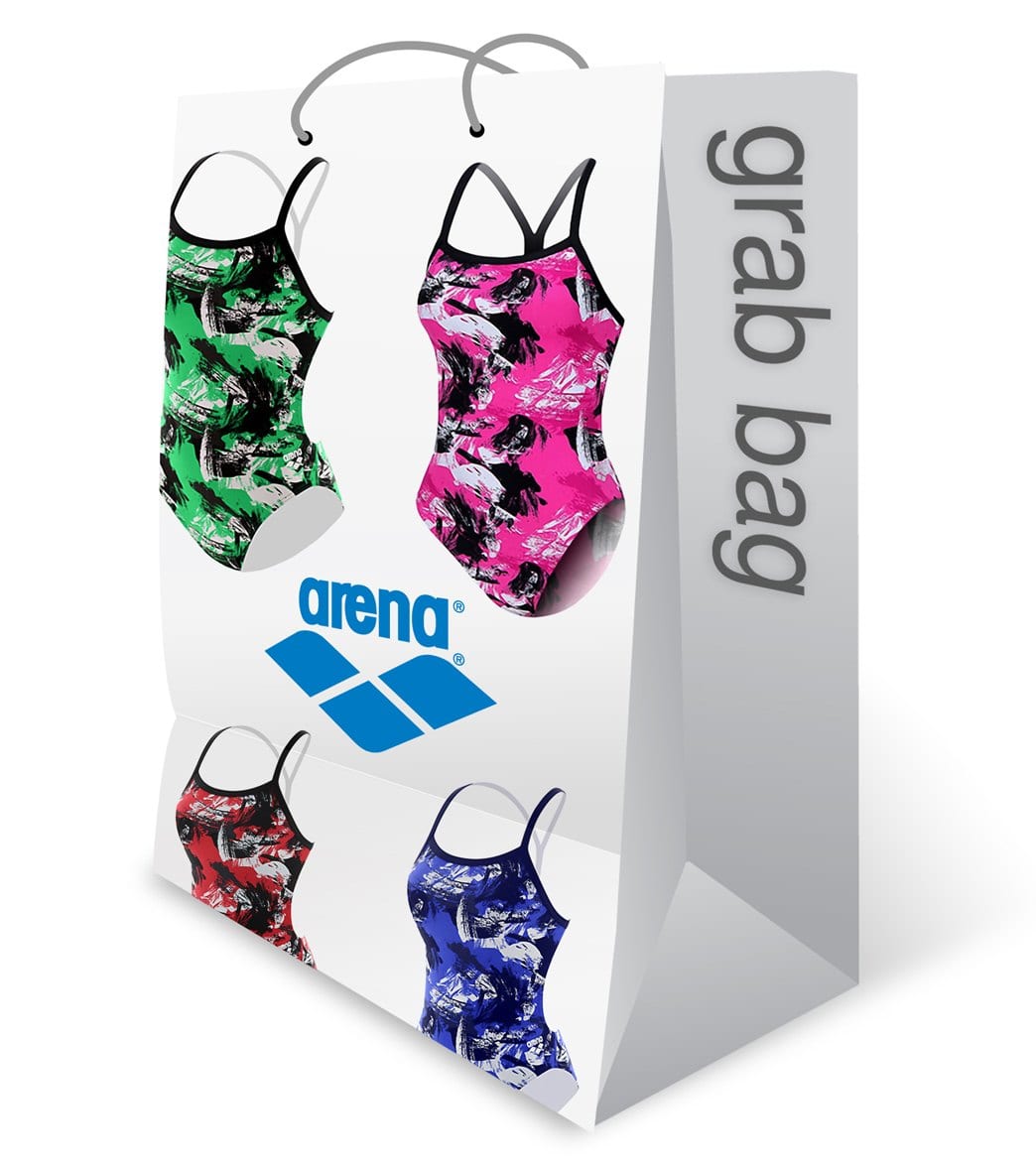 Arena Women's Thin One Piece Strap Swimsuit Grab Bag Assorted Colors、mySite、noshort