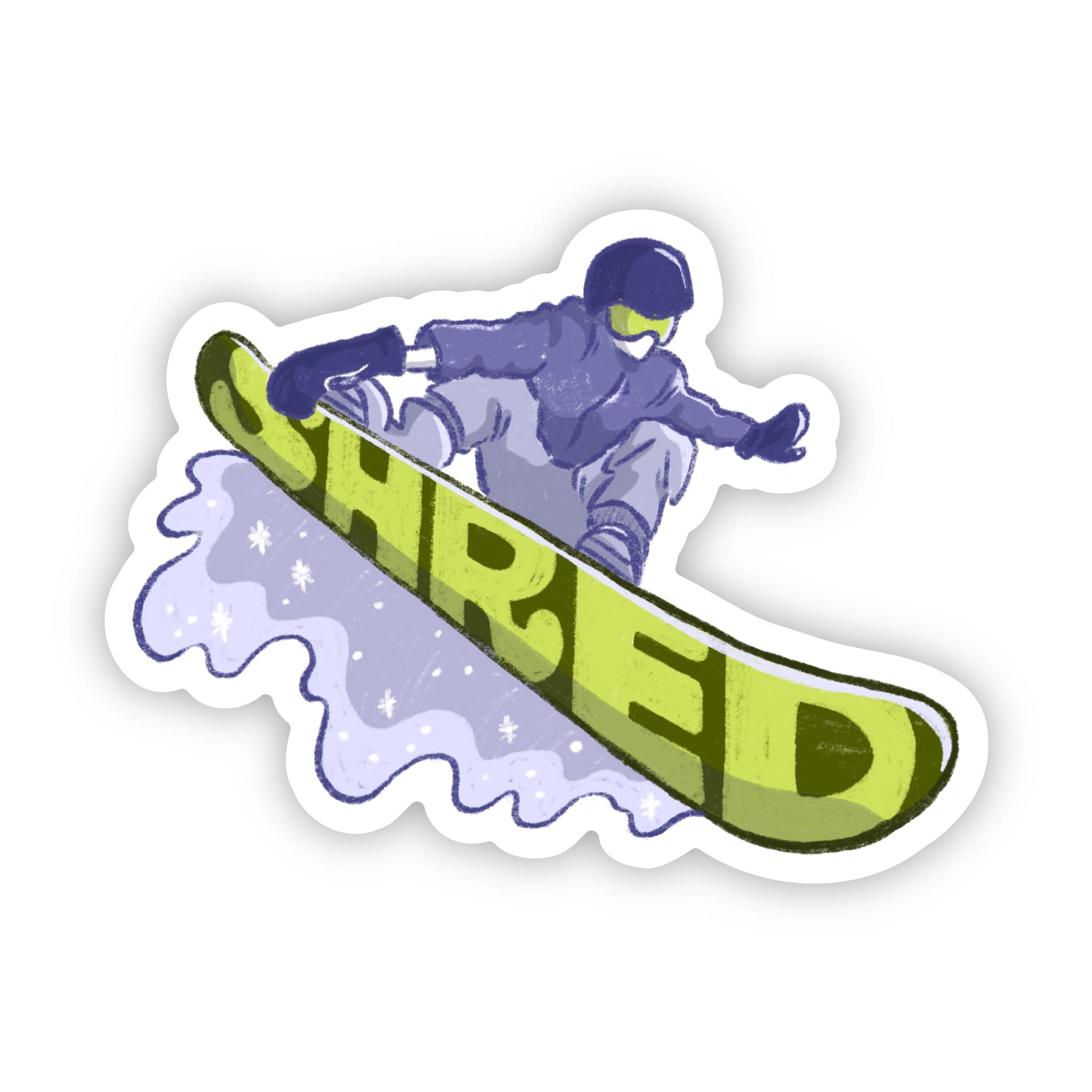  Shred snowboarding sticker、mySite、elrpsem3k