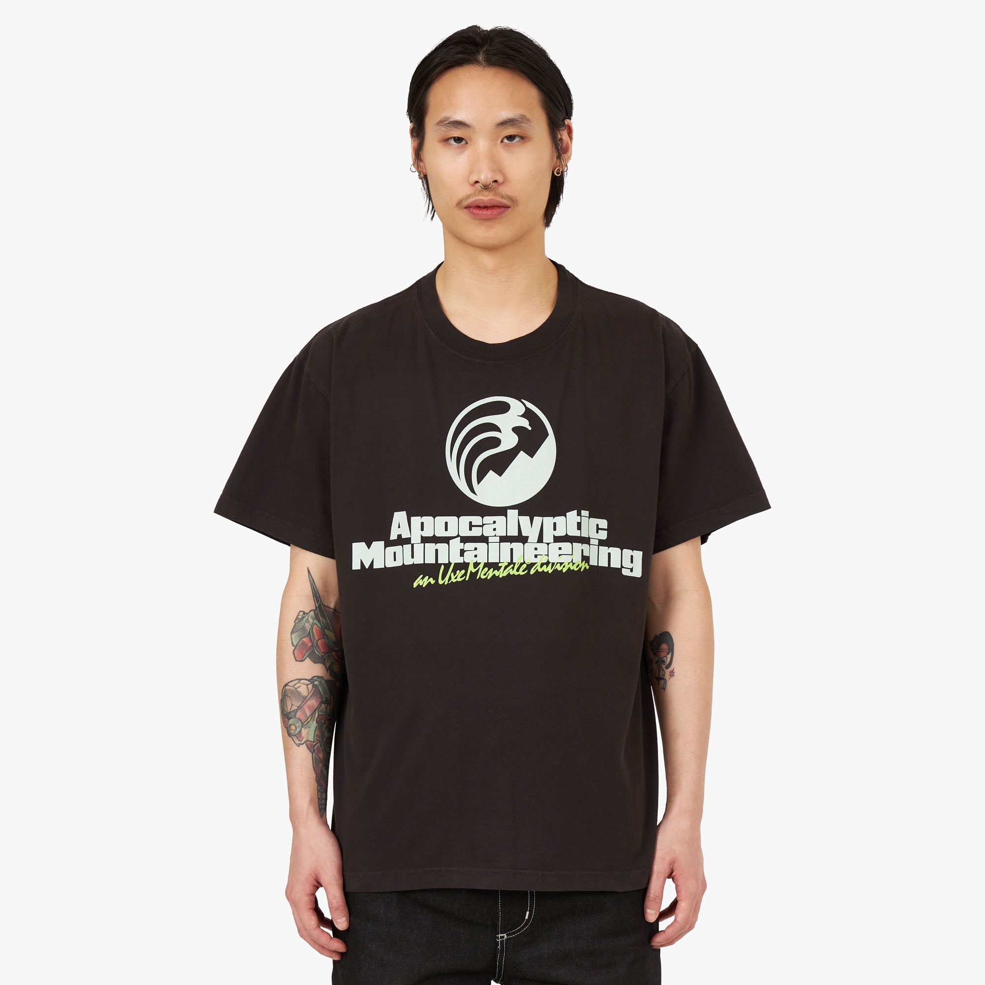  UXE Mentale Apocalyptic Mountaineering T-shirt / Black、mySite、merchandisen