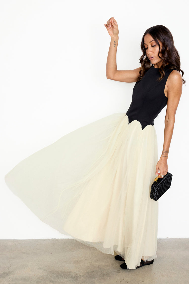 Black and Cream Monika Dress、mySite、solidvoid