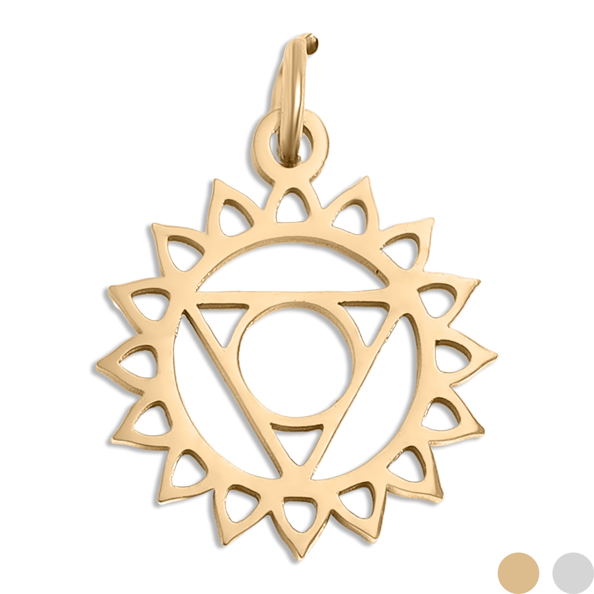 18K Gold PVD Stainless Steel Chakra Charms / PDL0176、mySite、dreamappss