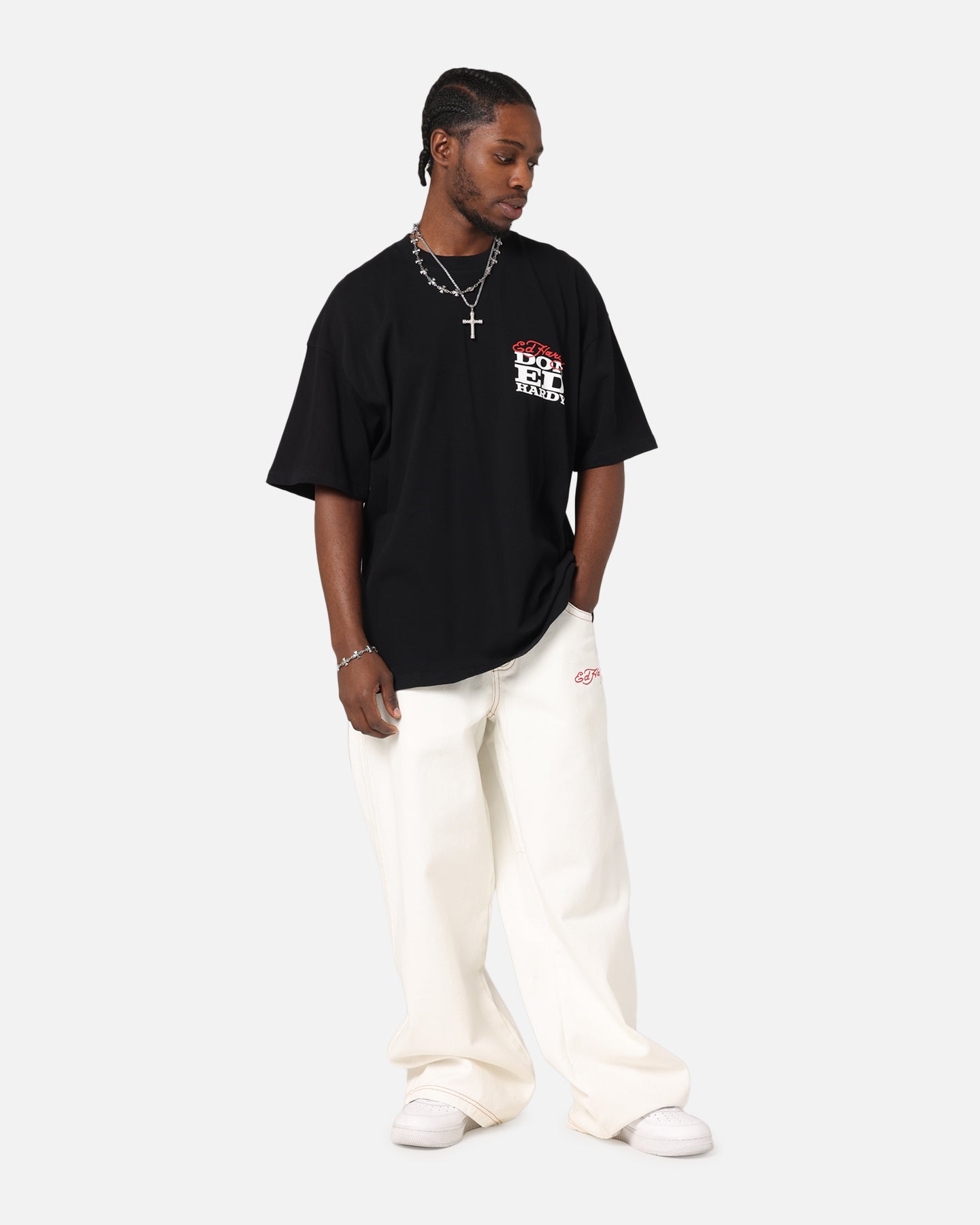 Ed Hardy Flaming Skull T-Shirt Black、mySite、zt4zffjzw