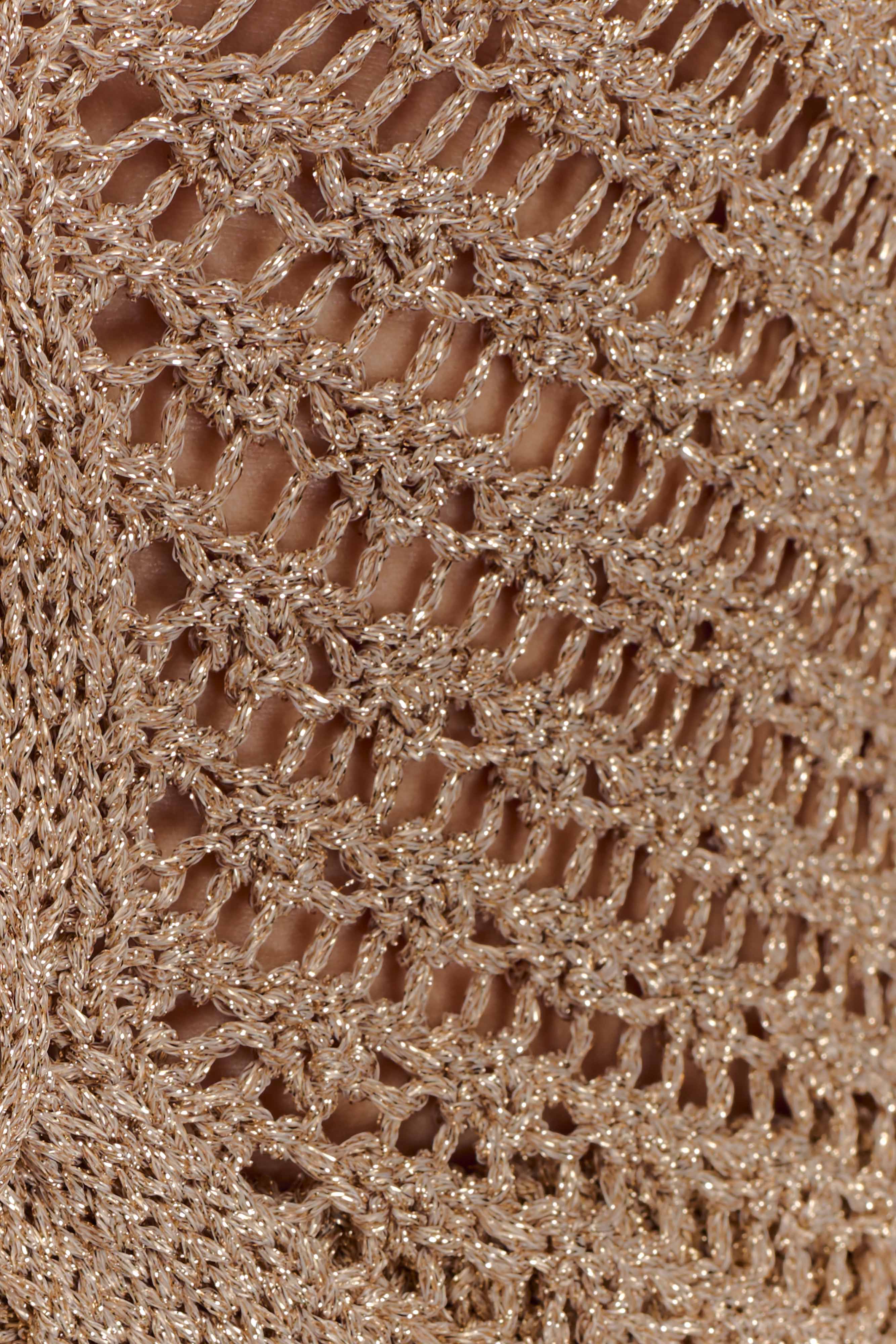 Waverley Metallic Knit Swim Cover Up - Gold、mySite、solidvoid