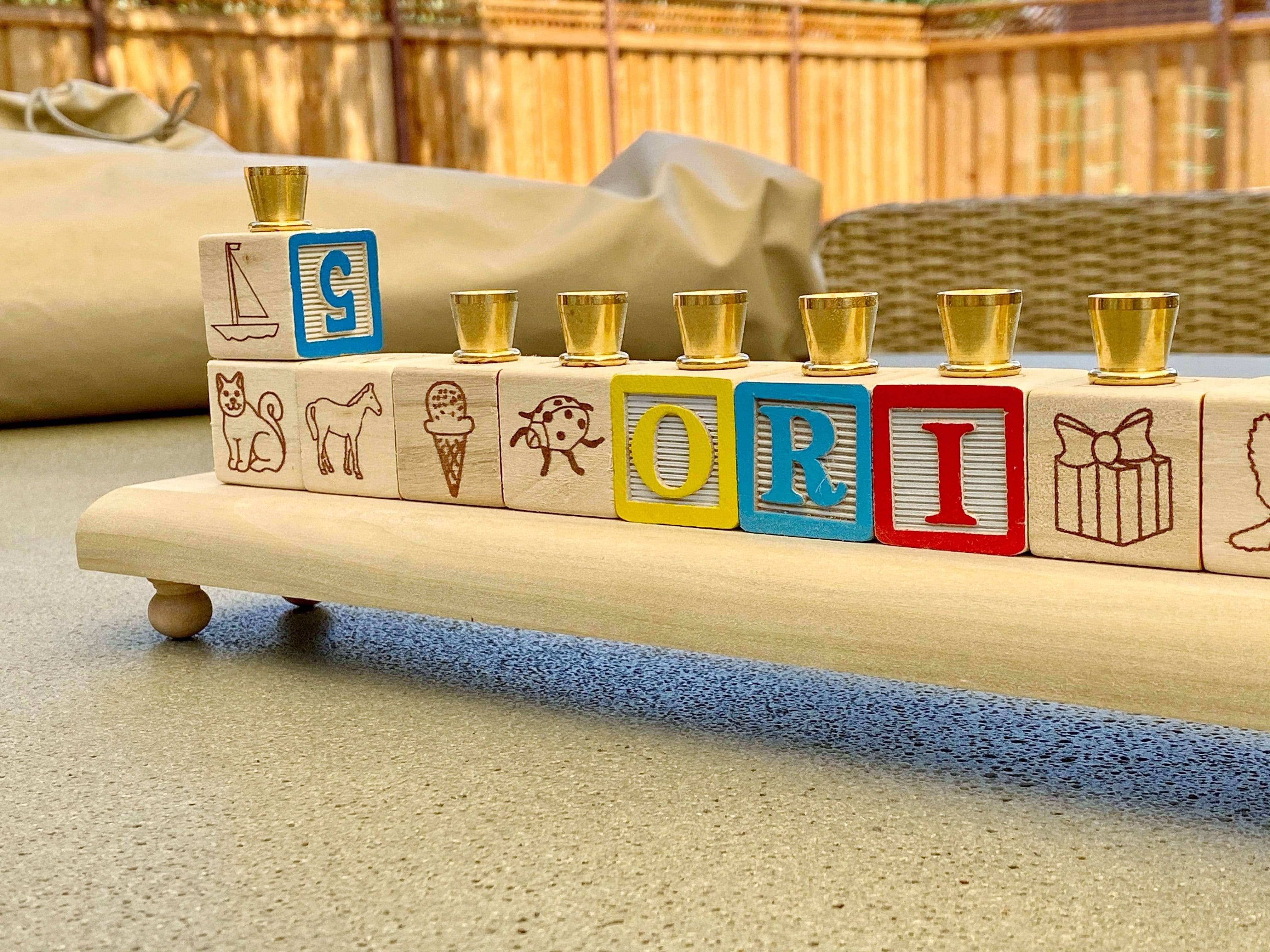 Wooden Block Name Menorah、mySite、topwebapps
