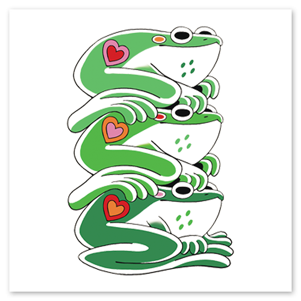  Frog Stack Tattly Temporary Tattoos、mySite、ghnorth