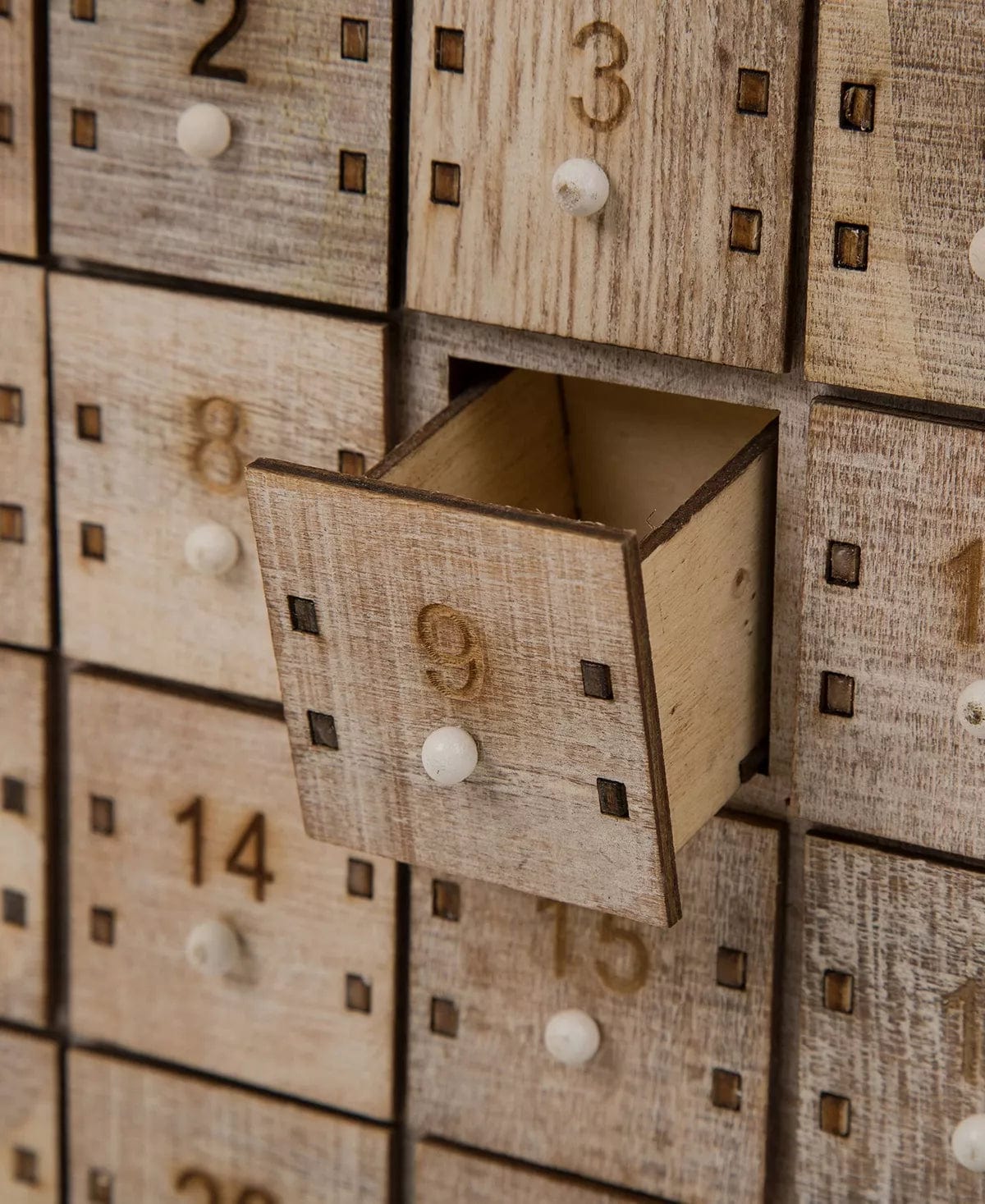 Christmas Countdown Calendar LED Farmhouse 15.35 H Wooden LED Countdown Farmhouse Plywood, Plastic, Iron Imported、mySite、g9winljtr