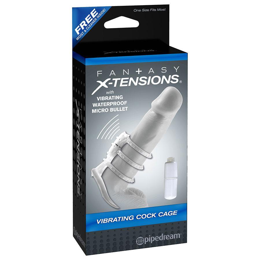 Clear Vibrating Cock Cage with Micro Bullet by Fantasy X-tensions、mySite、bottomscart