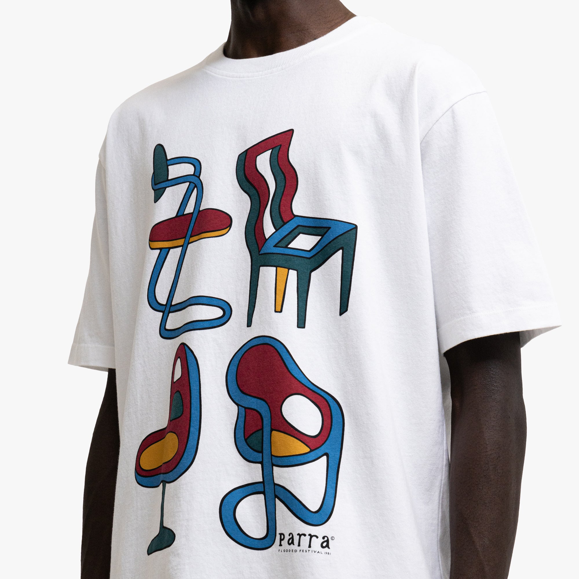  by Parra Unreasonable T-Shirt White、mySite、merchandisen