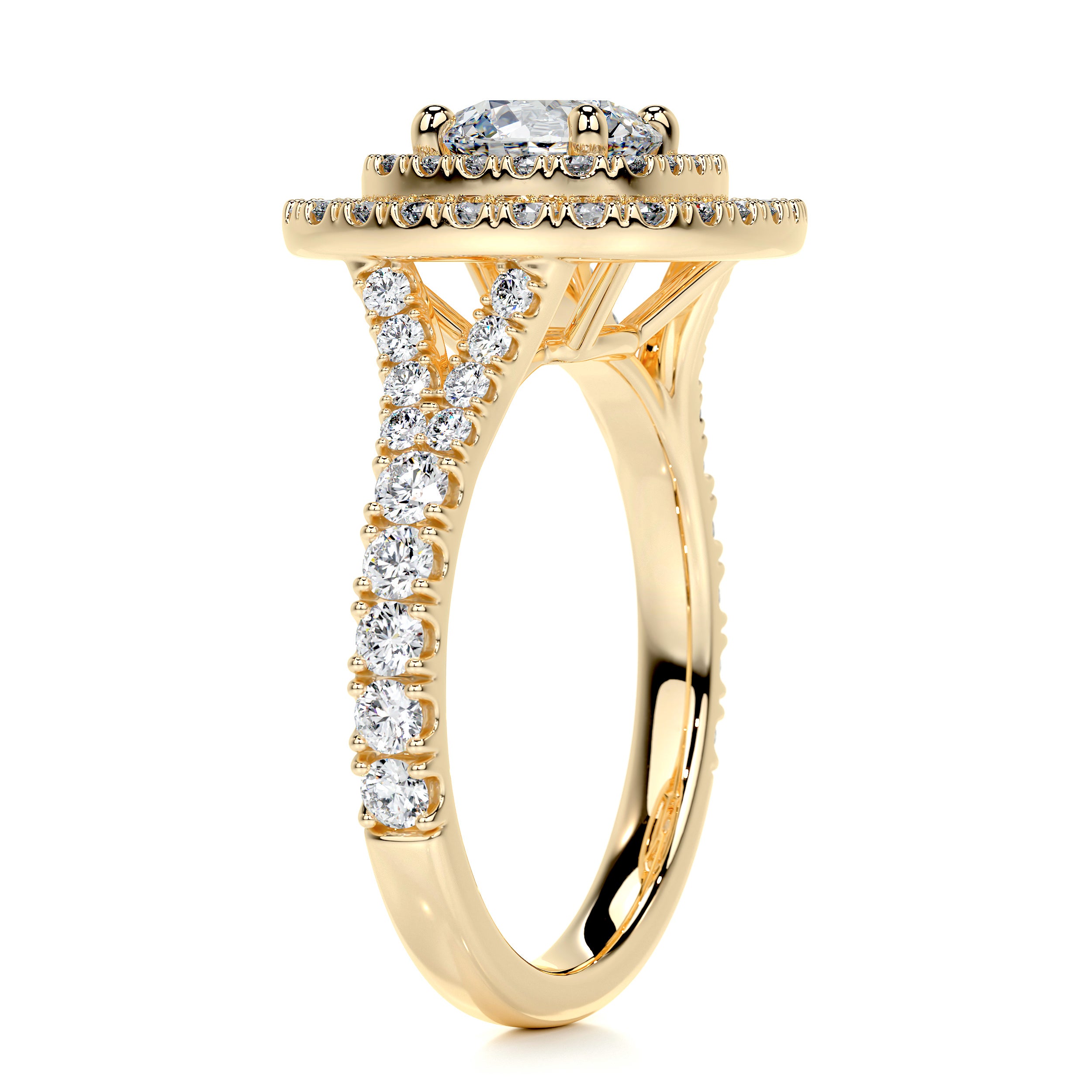 Natalie Diamond Engagement Ring -18K Yellow Gold、mySite、hinf8tx79