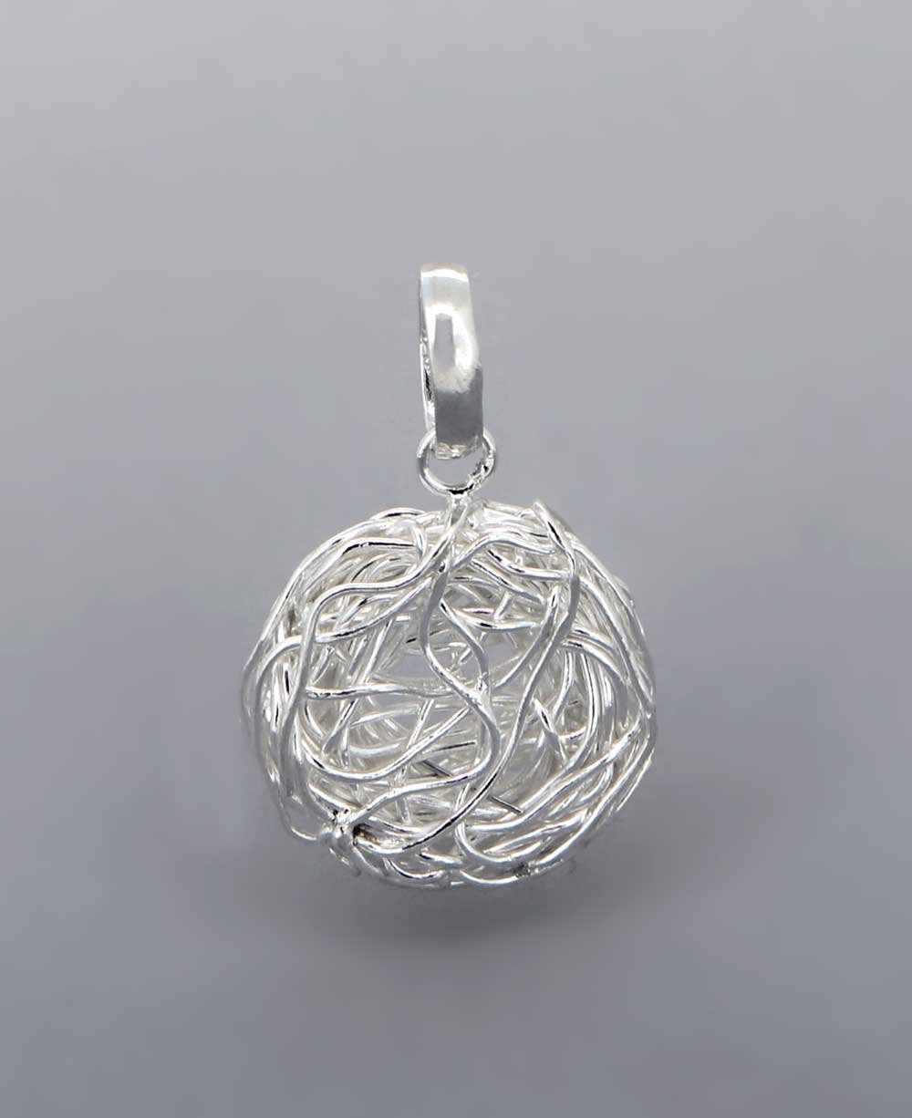 Sterling Silver Wire Wrap Nest Motherhood Pendant、mySite、topwebapps