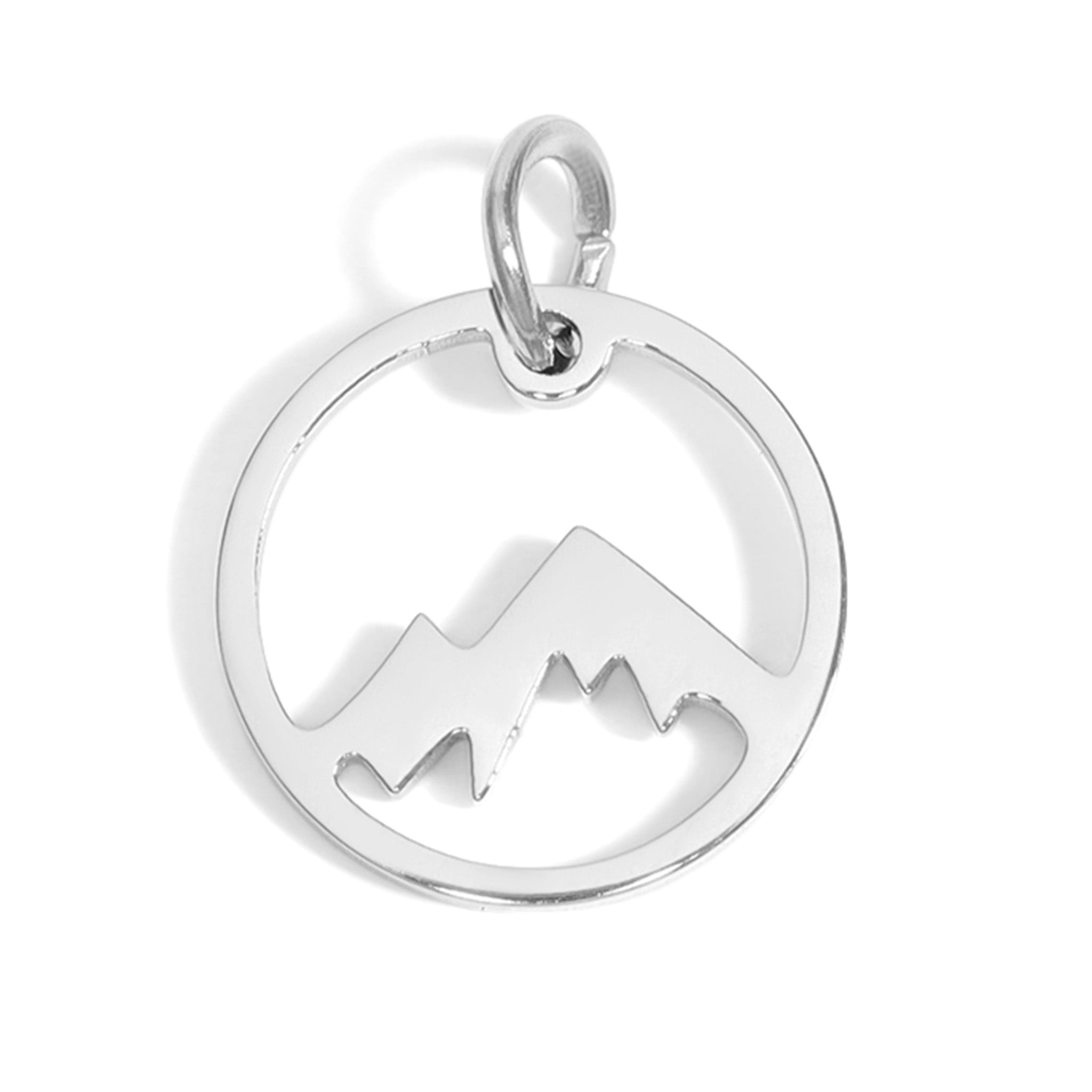 18K Gold PVD Stainless Steel Mountain Charm / PDJ5048、mySite、dreamappss