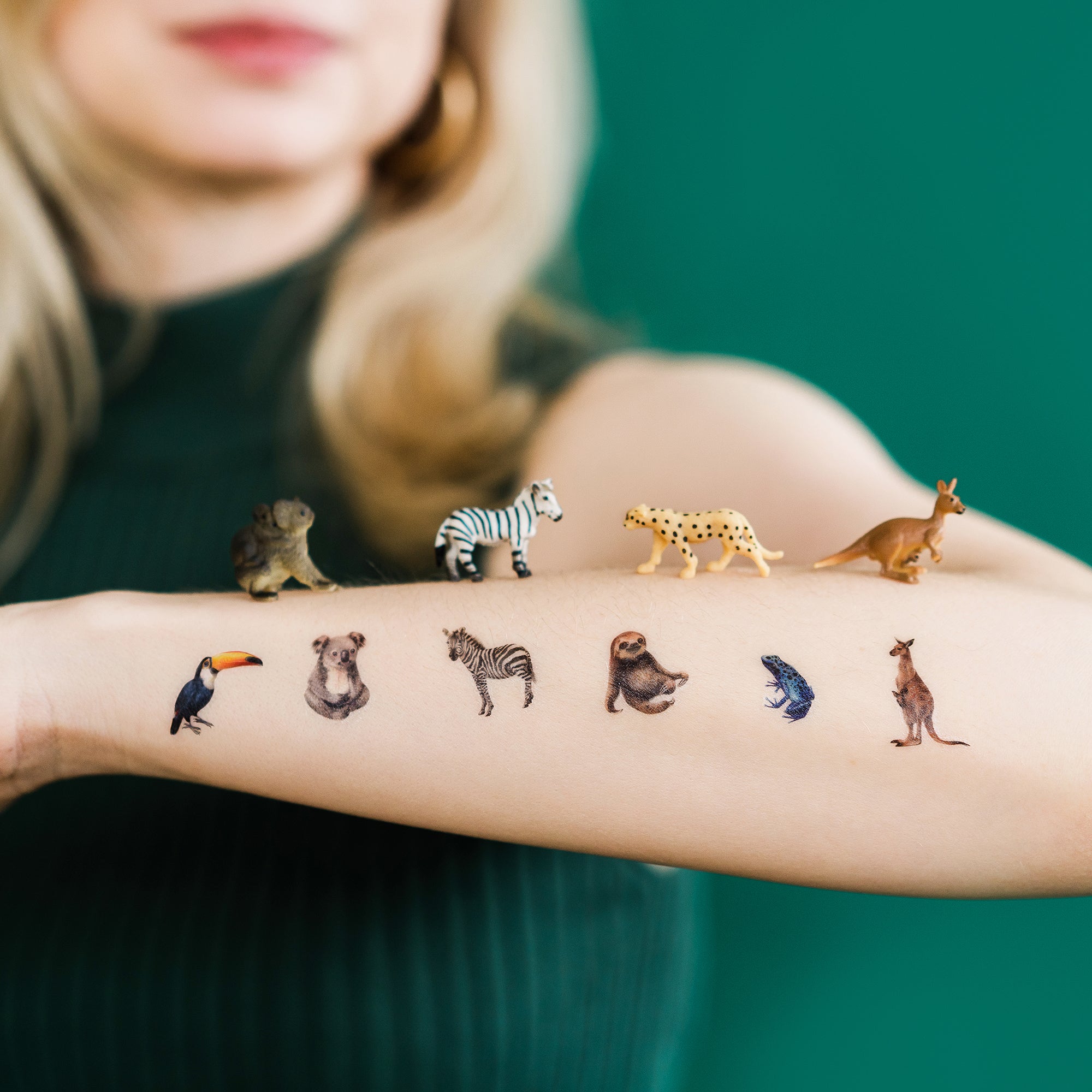  Mini Animal Kingdom Tattly Temporary Tattoos、mySite、ghnorth