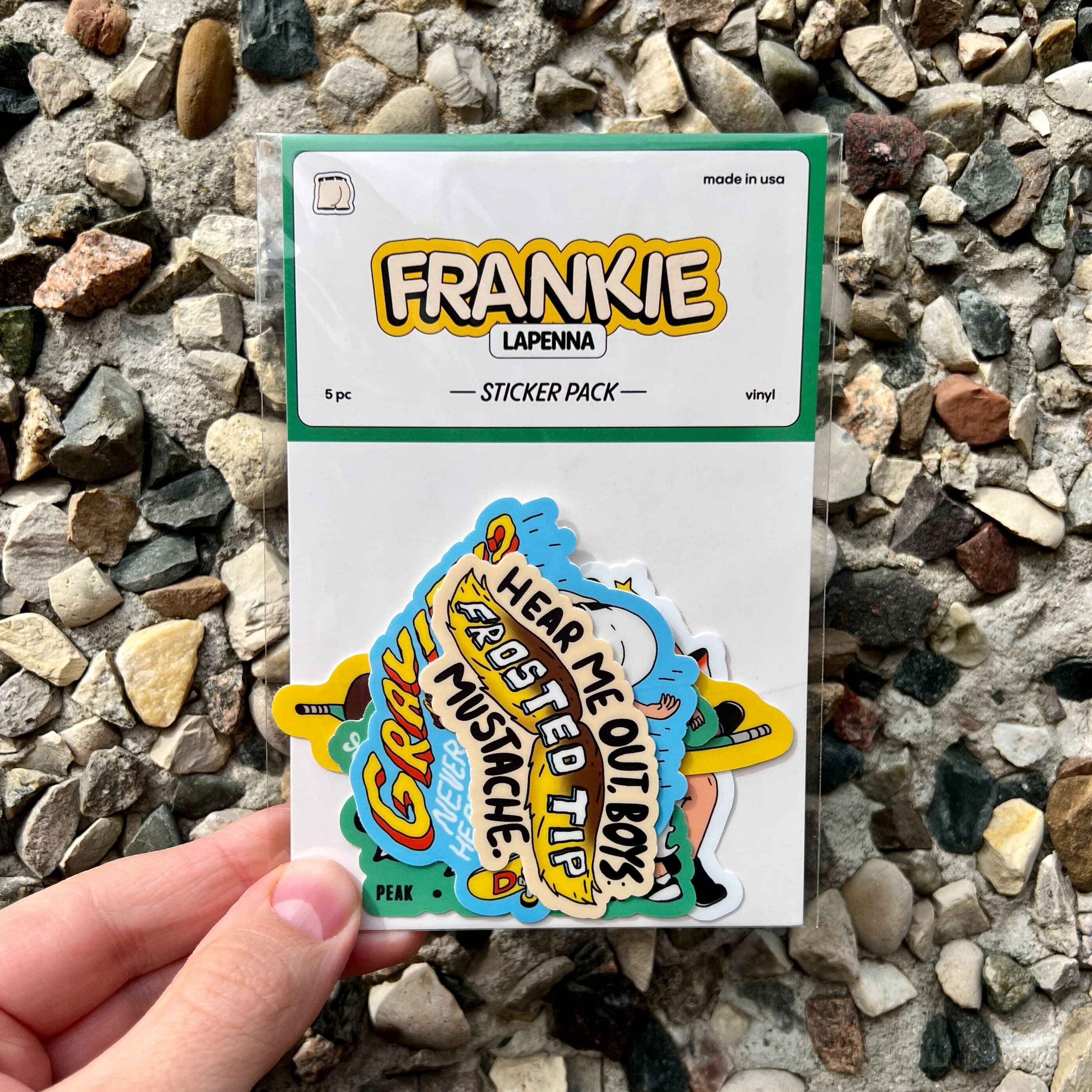  Built Different Frankie LaPenna Stickers - 5 Pack、mySite、elrpsem3k