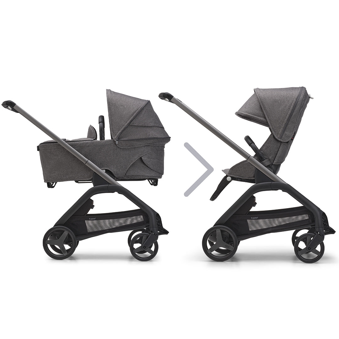  Bugaboo Dragonfly Complete Pushchair - Grey Melange、mySite、merchandisen