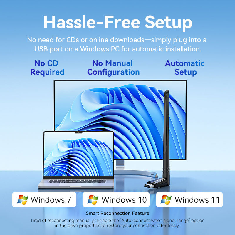 Vention AX300 USB Wi-Fi Single Band Adapter With High Gain Antenna Black、mySite、fannypackpong