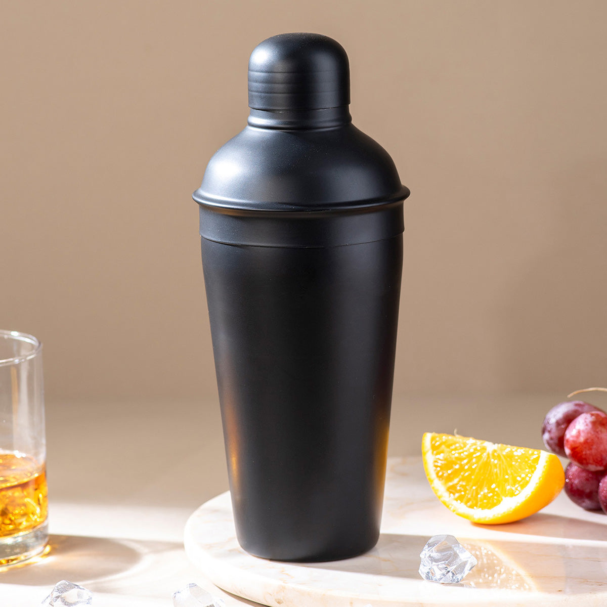 Stainless Steel Cocktail Shaker | Black | 550 ml、mySite、camillekostekn
