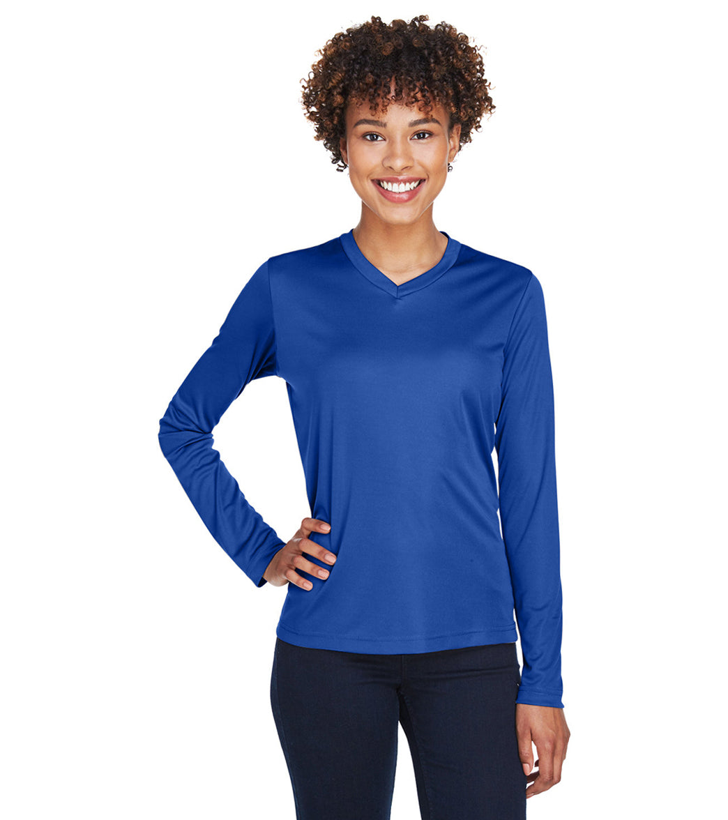 Team 365 Women's Zone Performance Long Sleeve T-Shirt、mySite、noshort