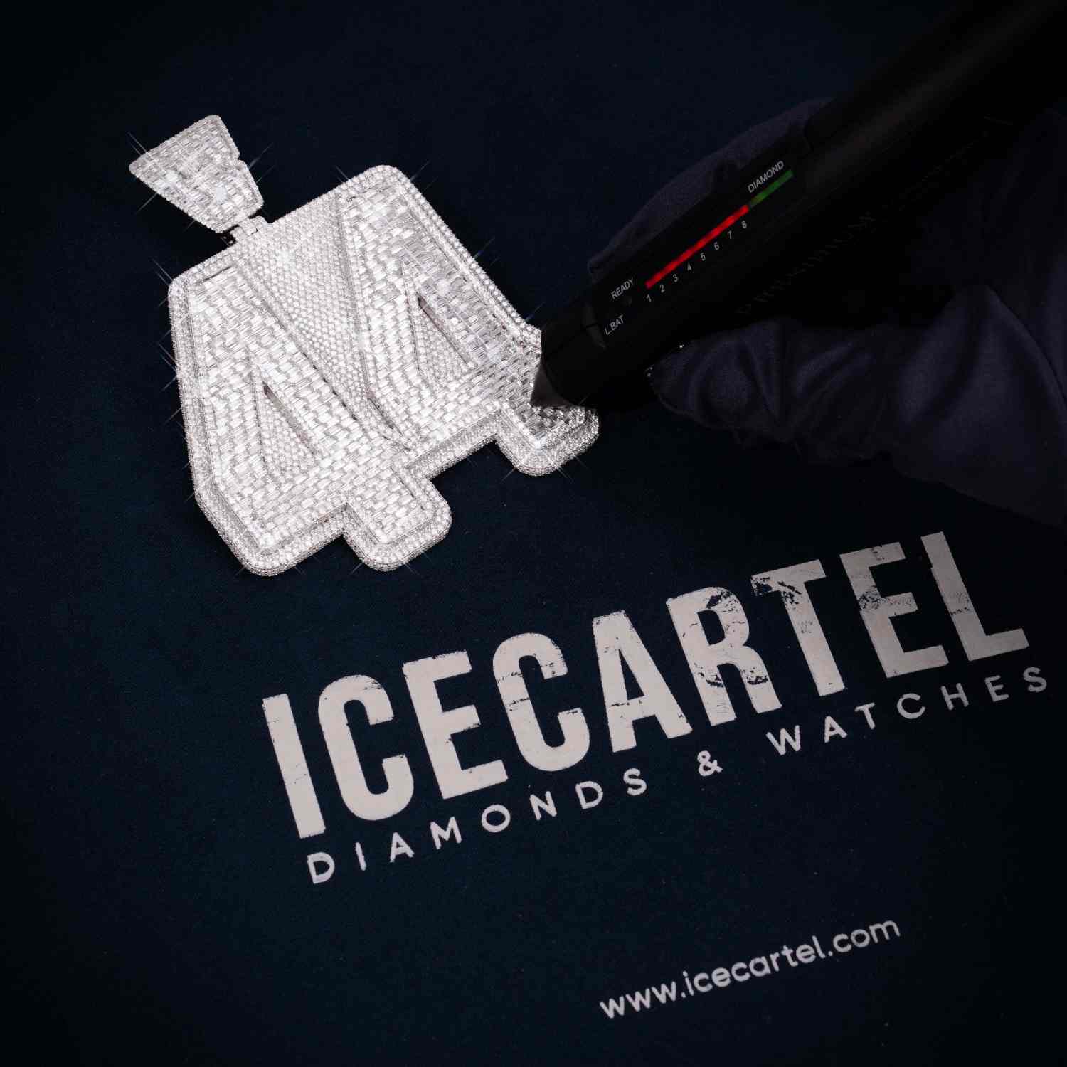 44 Custom Moissanite Pendant 14K Gold、mySite、hinf8tx79