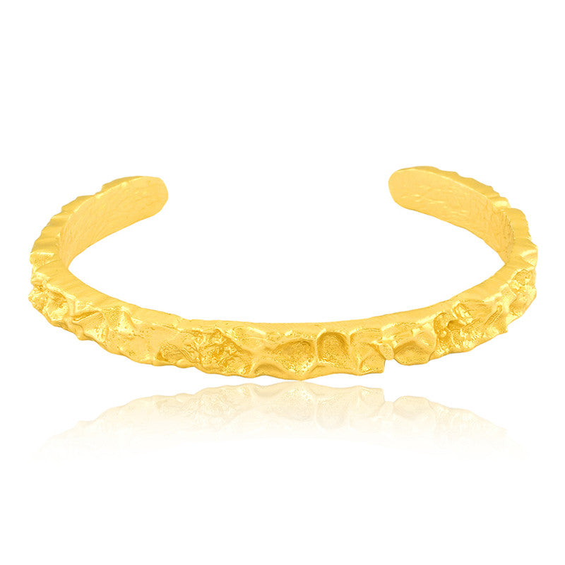 Chunky Molten Hand Cuff | 14K Gold Plated、mySite、camillekostekn