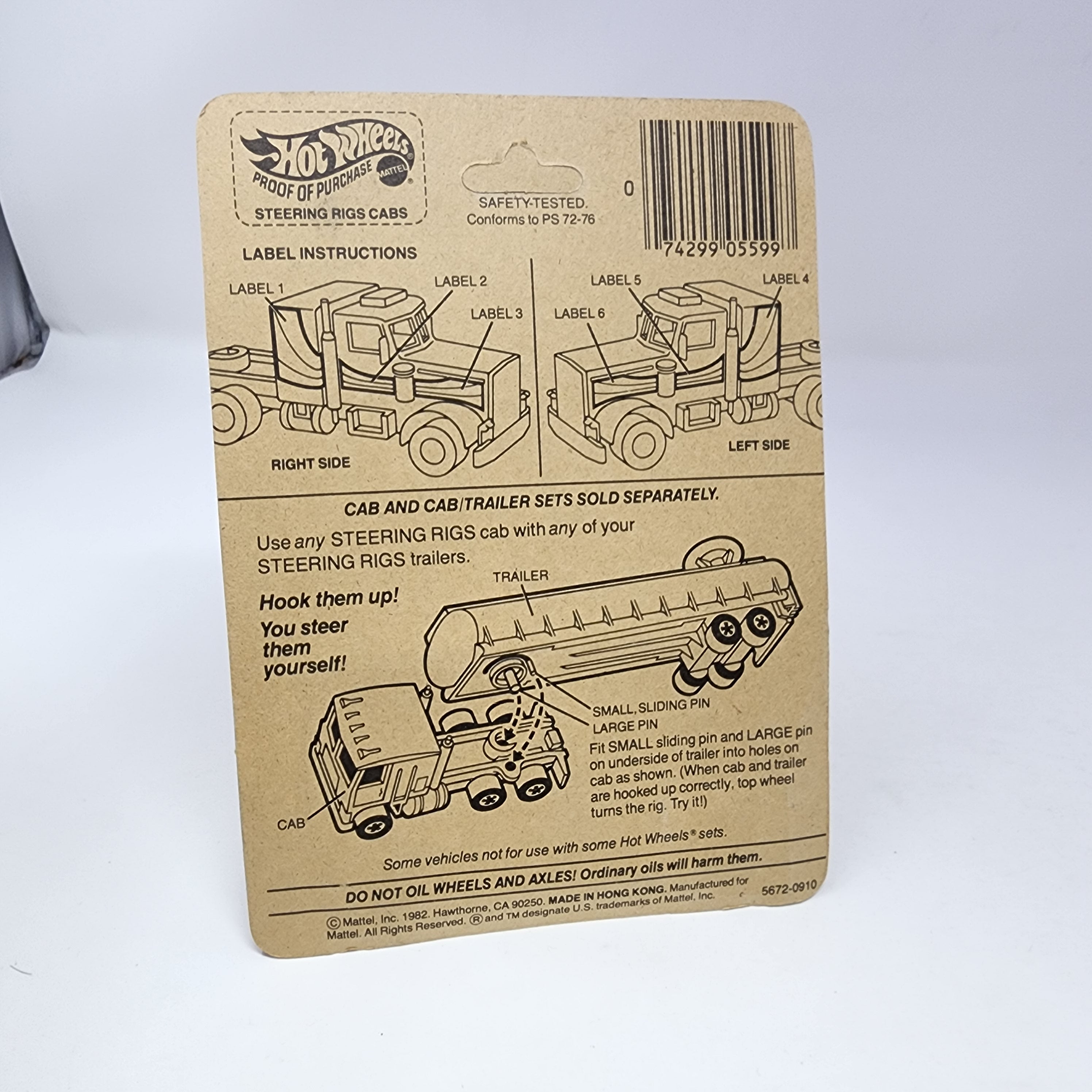 Peterbilt No 5672 * Orange * 1982 Hot Wheels Hong Kong Steering Rigs、mySite、hgirdovlk
