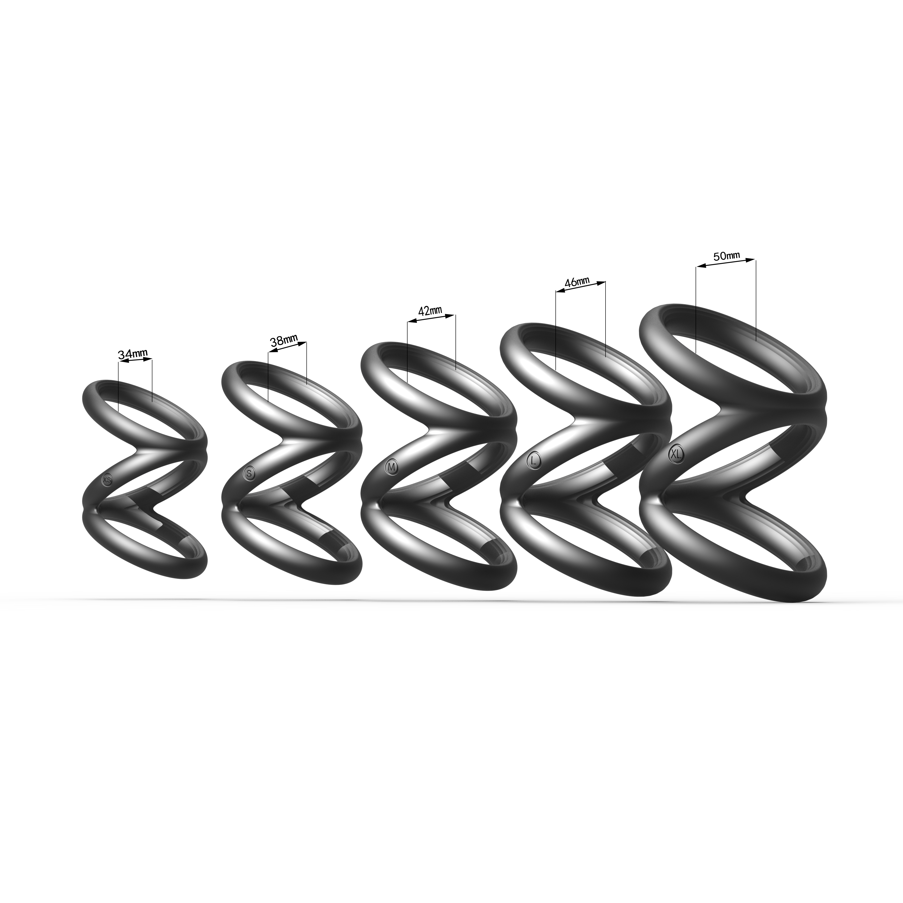 3 IN 1 Z- Ball & Cock Loop Stretcher Set | 5 Pcs Black | Stretchy | Strong Erection、mySite、bottomscart