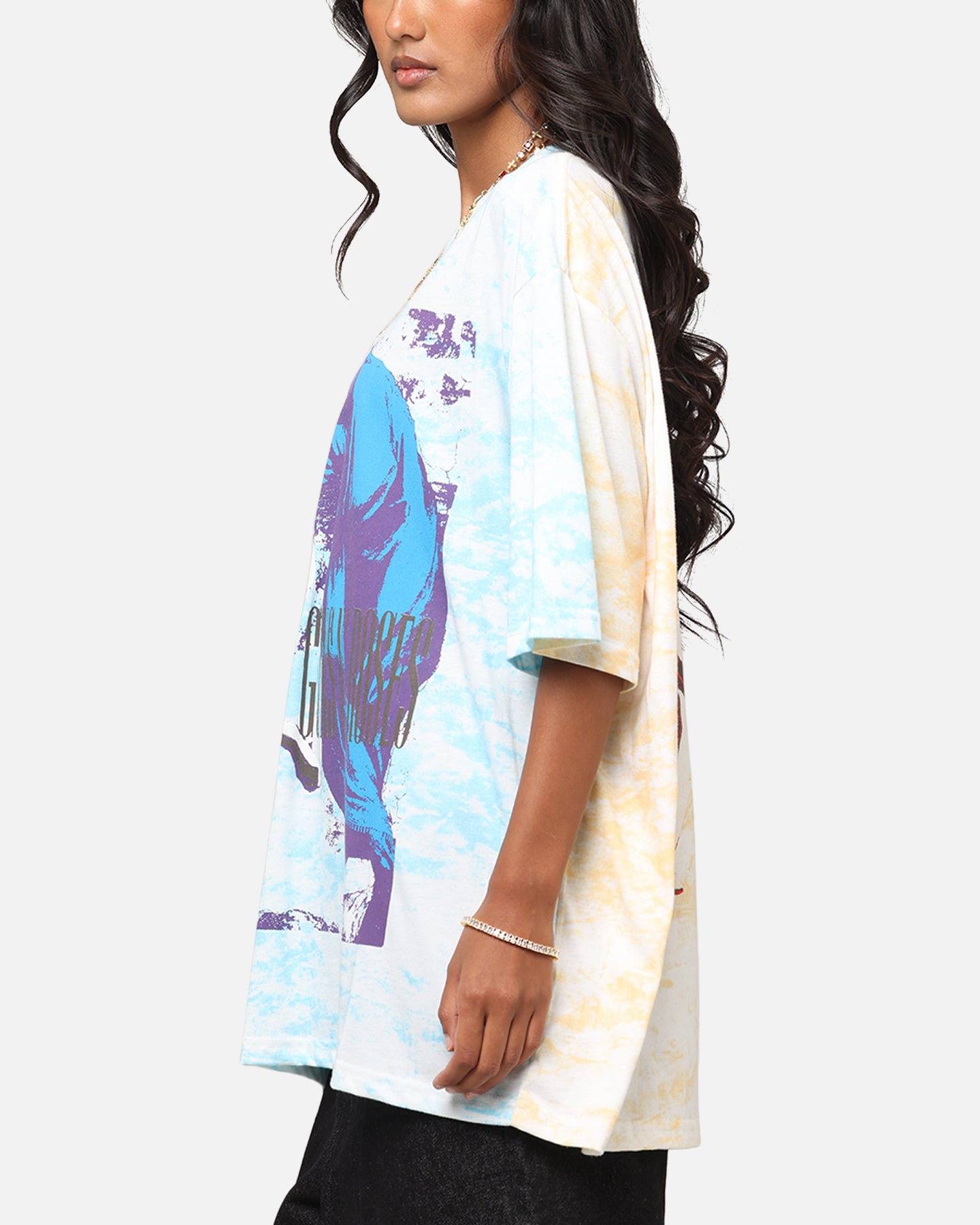 Guns N Roses Roses All Over T-Shirt Washed White、mySite、zt4zffjzw