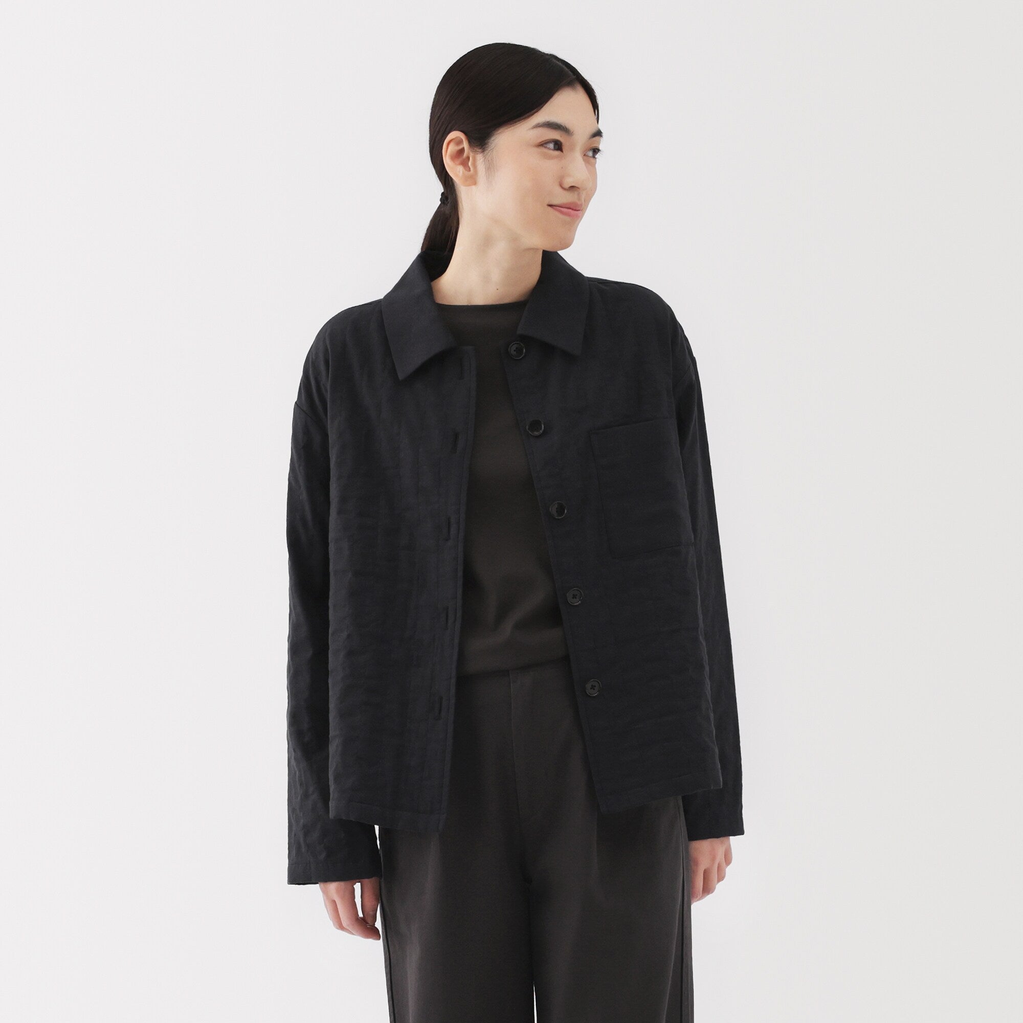  Women's Kapok Blend Double Gauze Quilted Jacket、mySite、sugarbowlscore