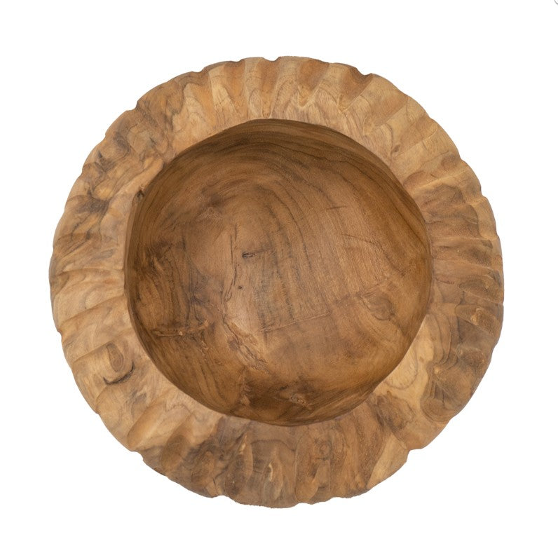  Teak Wood Decorative Bowl、mySite、elrpsem3k