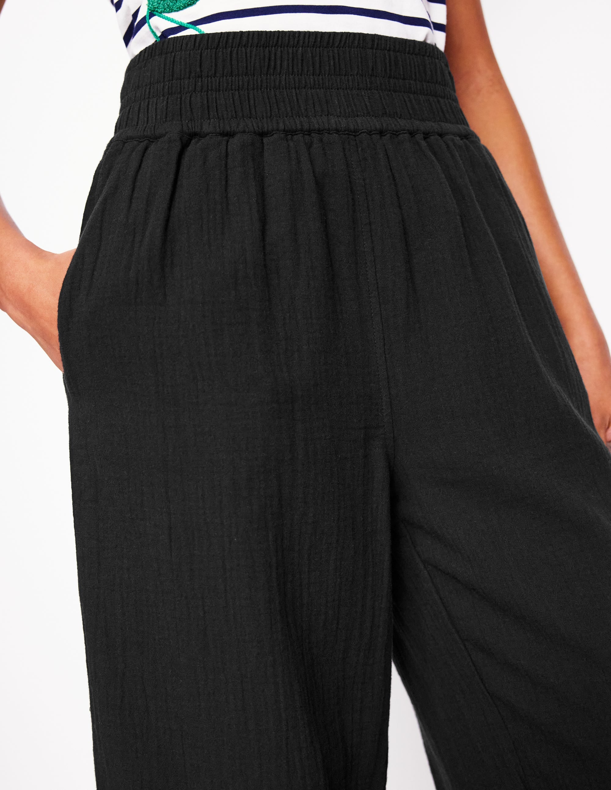  Cropped Double Cloth Pants-Black、mySite、ashleygrahame