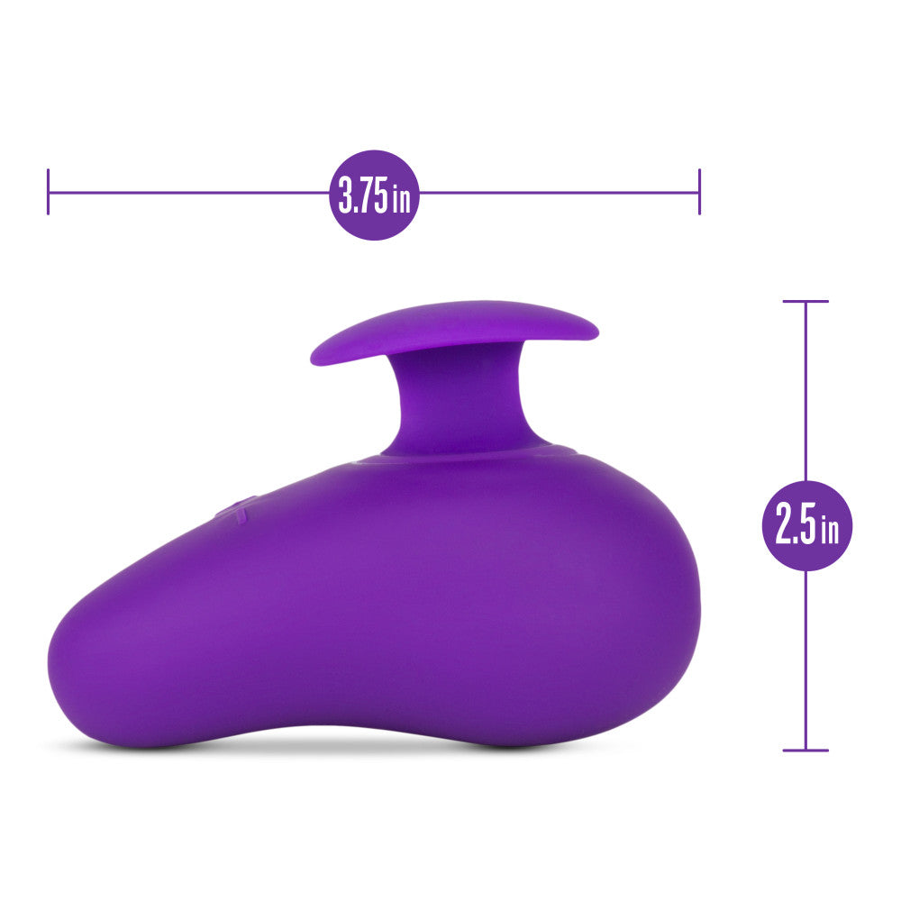 Wellness By Blush™ | Palm Sense RumboTech™ Purple UltraSilk® Vibrator - Made with Puria™ Silicone、mySite、bottomscart