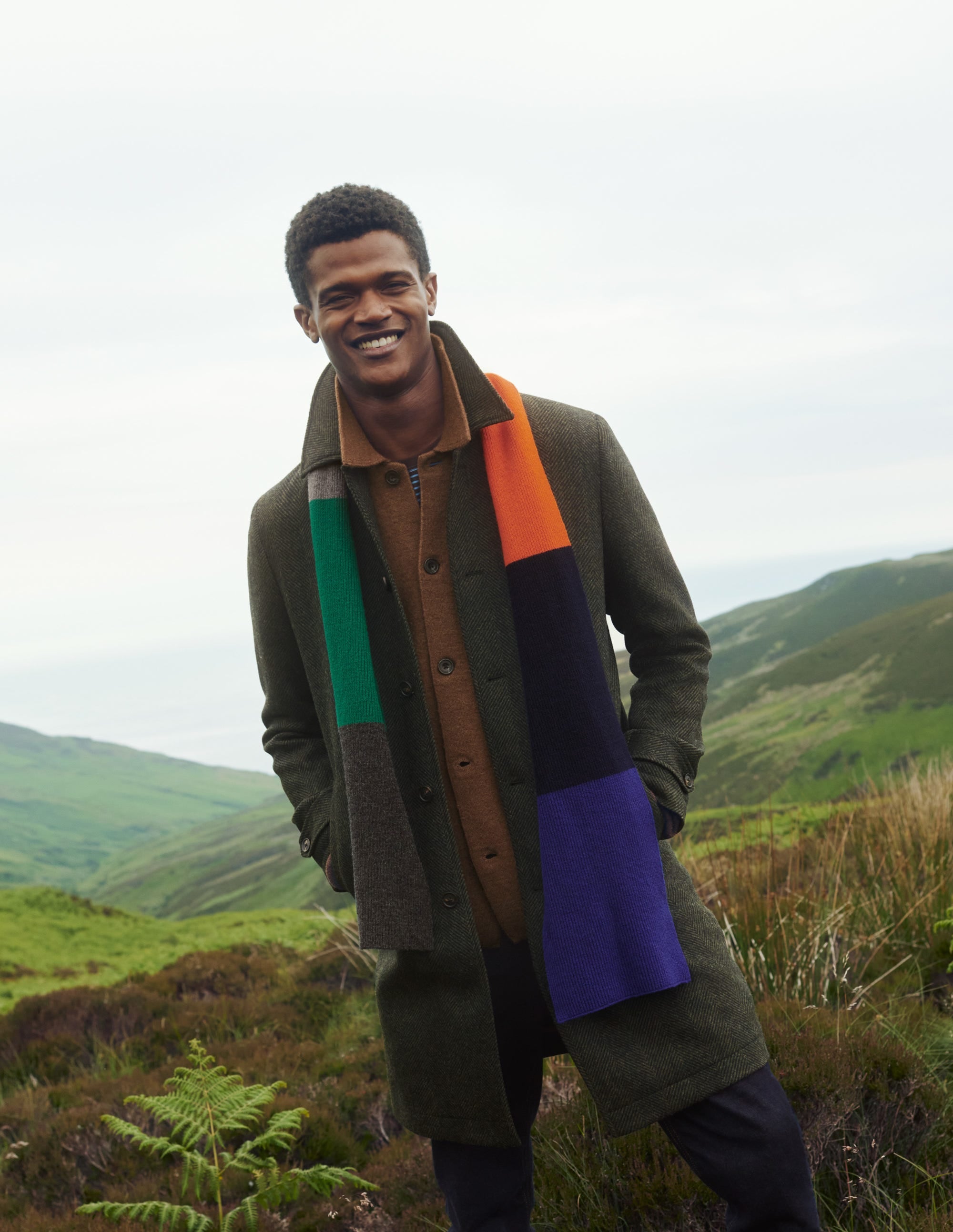  Eldon British Tweed Overcoat-Richmond Green Herringbone、mySite、ashleygrahame