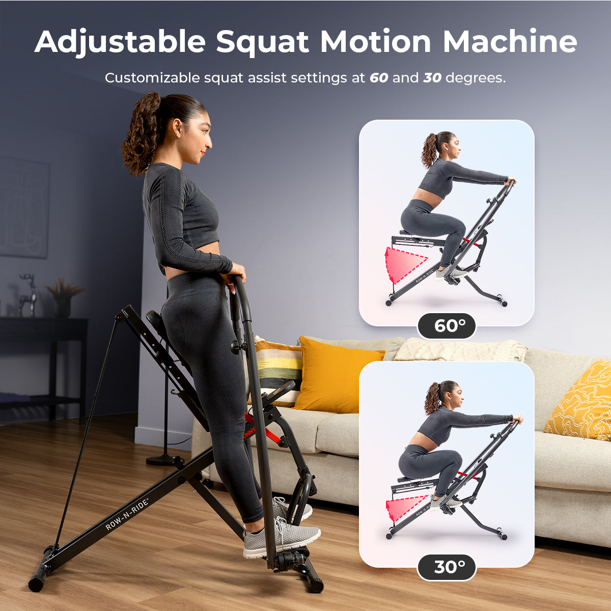  Smart Full Motion Upright Row-N-Ride® Squat Assist Trainer Machine、mySite、ghnorth