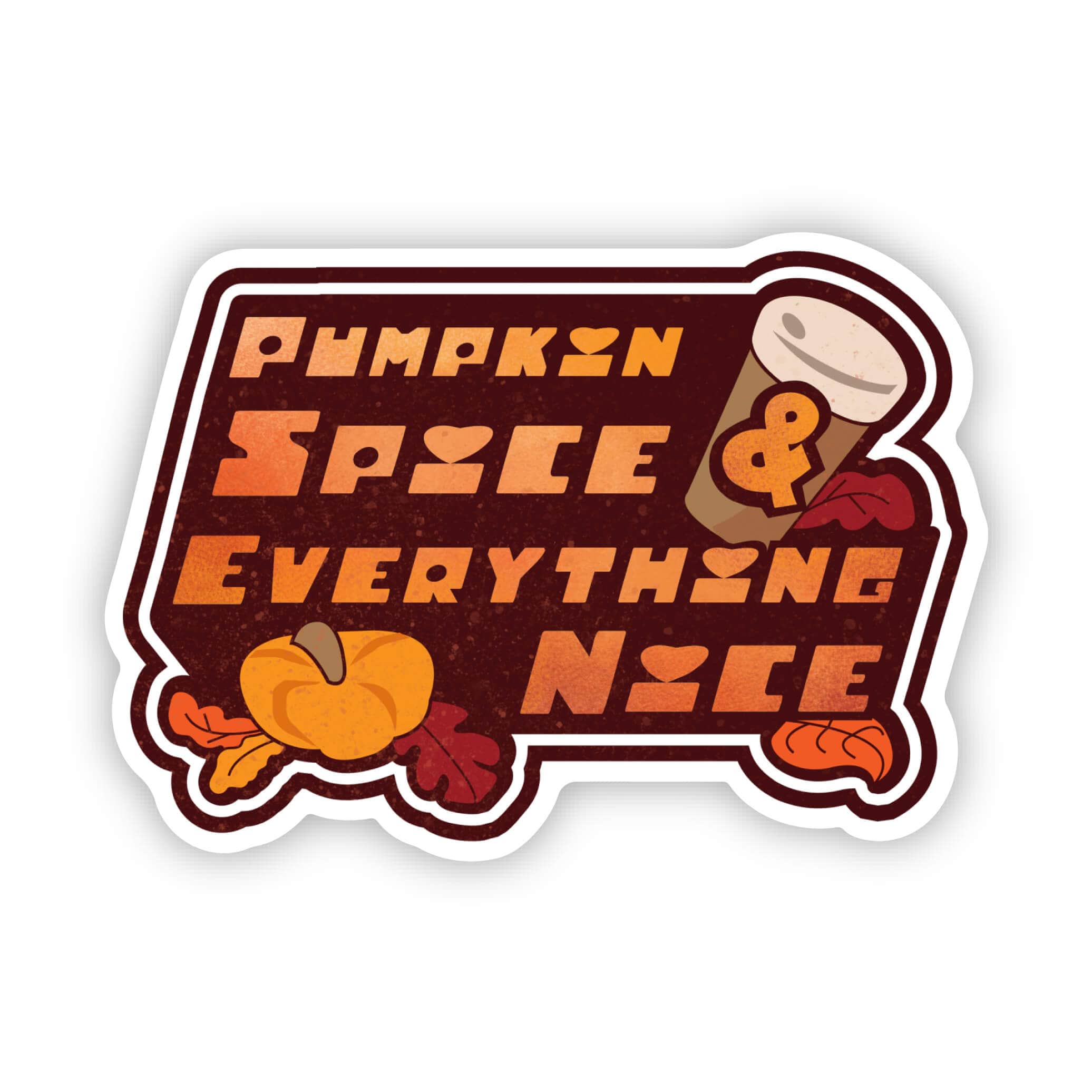  Pumpkin spice and everything nice Fall Y2K Sticker、mySite、ghnorth