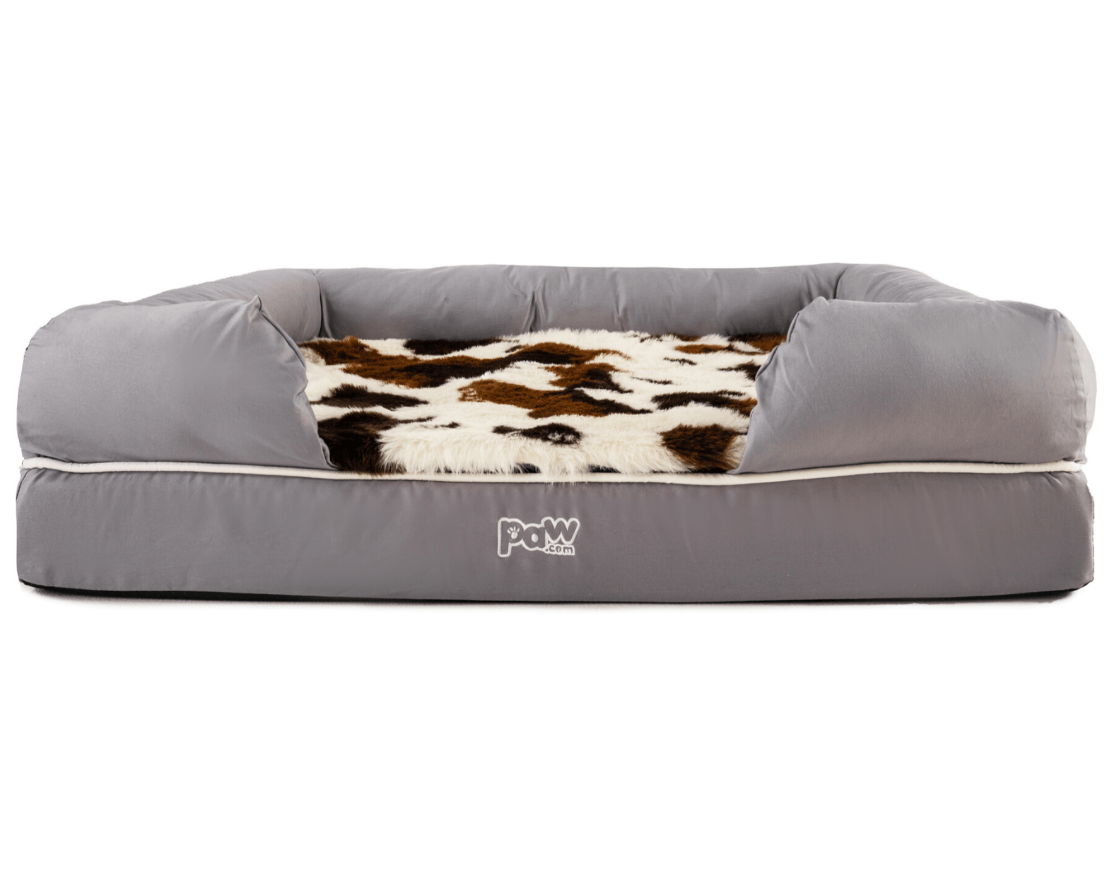PupLounge™ Topper - Brown Faux Cowhide Topper (Bed Not Included)、mySite、solidvoid