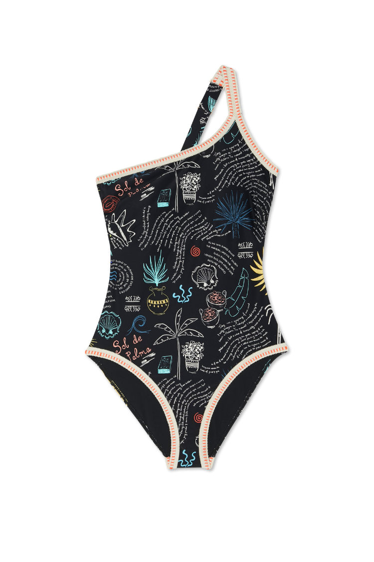 Sol De Palma One Shoulder Swimsuit、mySite、solidvoid