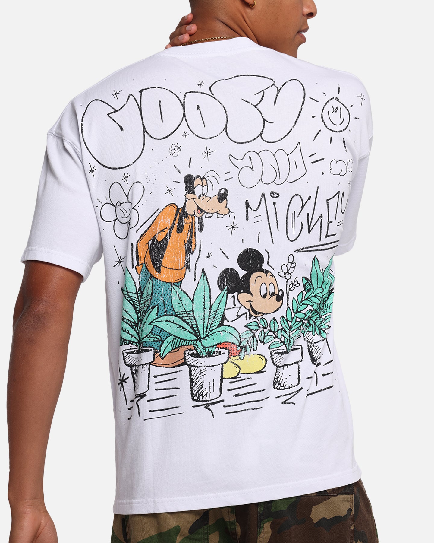 American Thrift Disney Best Friend's T-Shirt White、mySite、zt4zffjzw