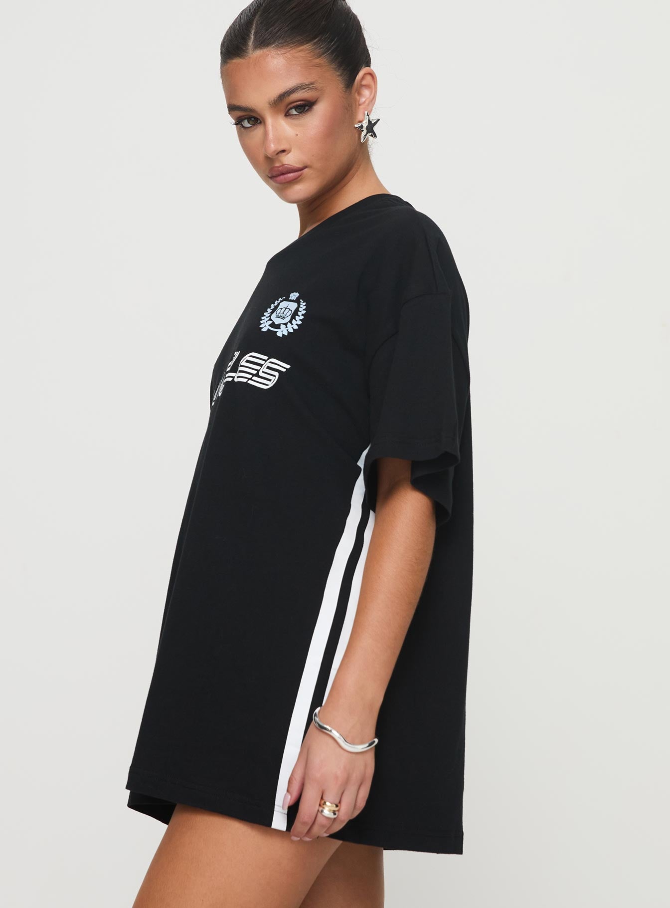 Goal La Oversized Tee Black、mySite、solidvoid