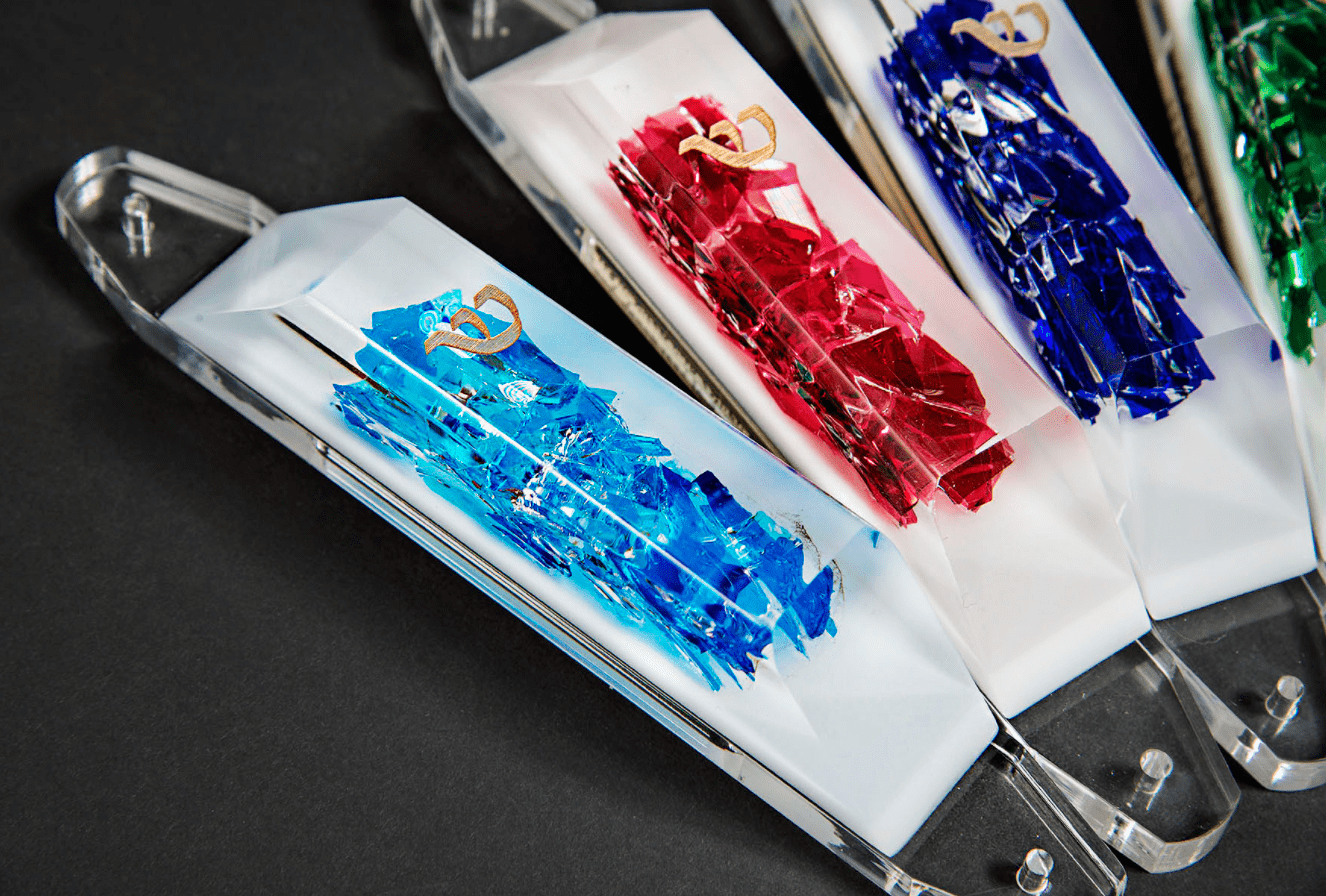 Lucite Wedding Glass Mezuzah、mySite、topwebapps