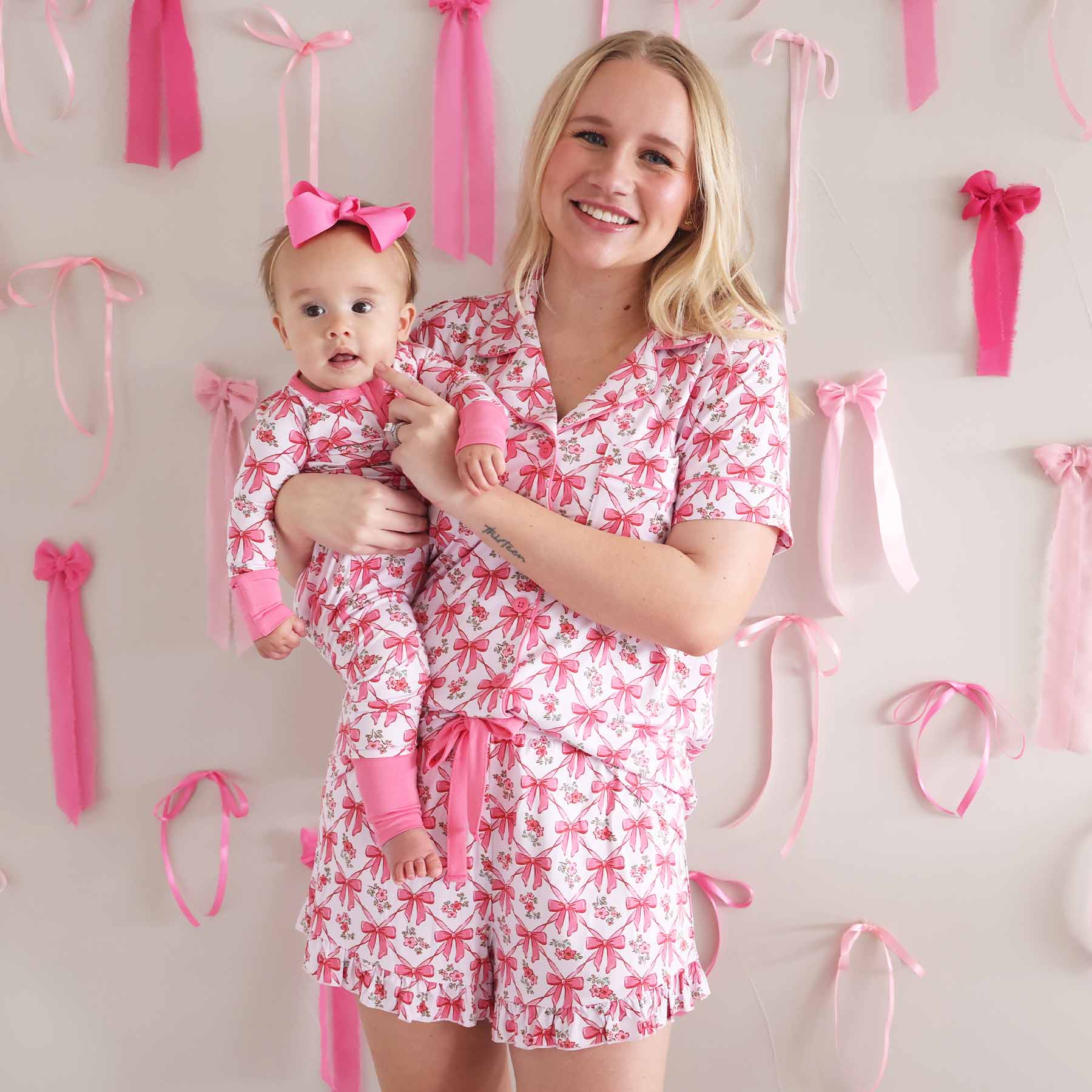  Women's Two Piece Short Lounge Set | Bow Besties、mySite、layawaytickets