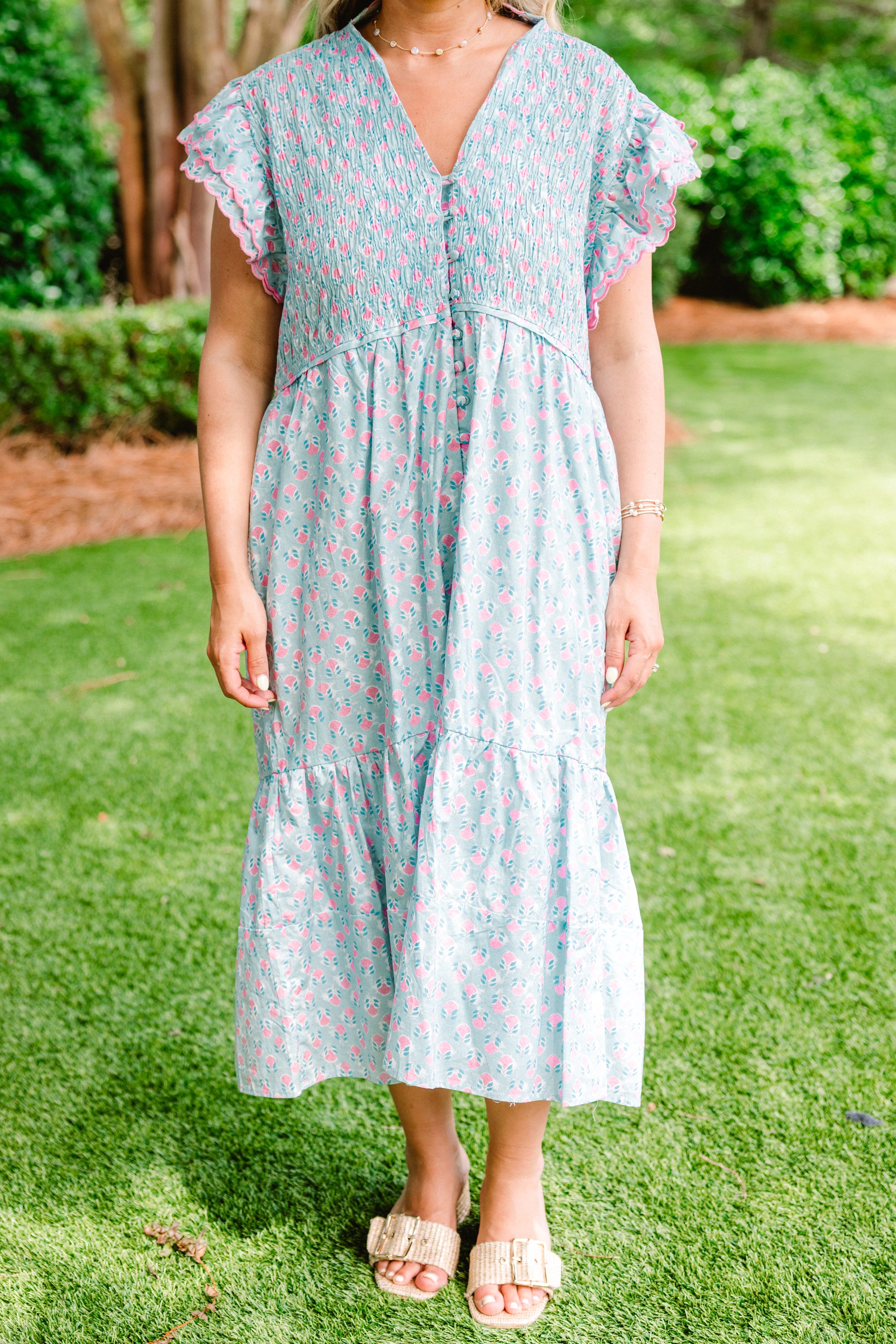  Learning To Grow Dress, Sky Blue、mySite、justintrudeaud