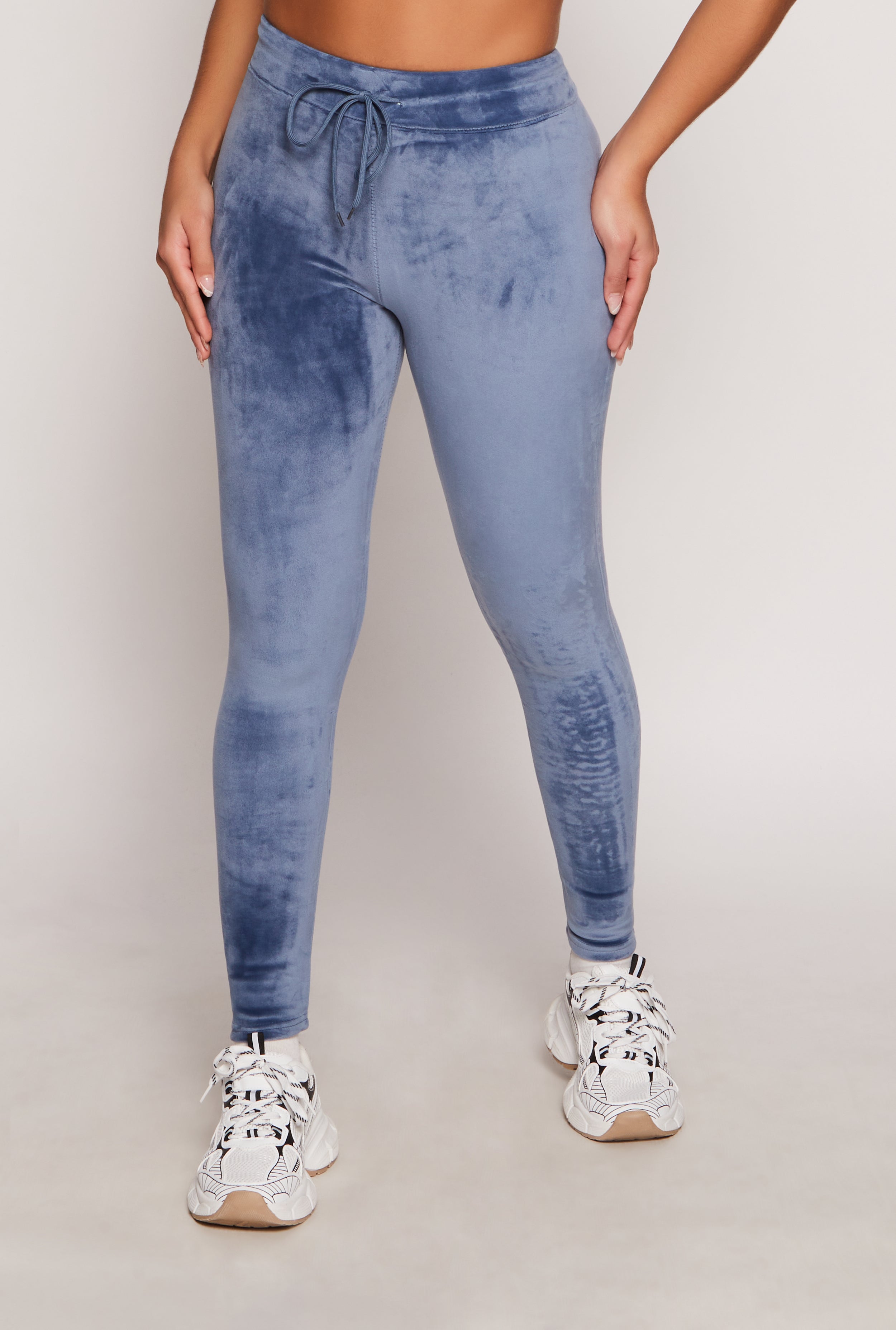 High Waisted Velour Drawstring Pants、mySite、camillekostekn