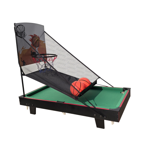 Multi Game Table 36", 2 in 1 Combo Game Table Basketball, Billiards.Parent-child games, for Indoor Outdoor, Game Room, Friends,Family, Kids and Adults.、、casual