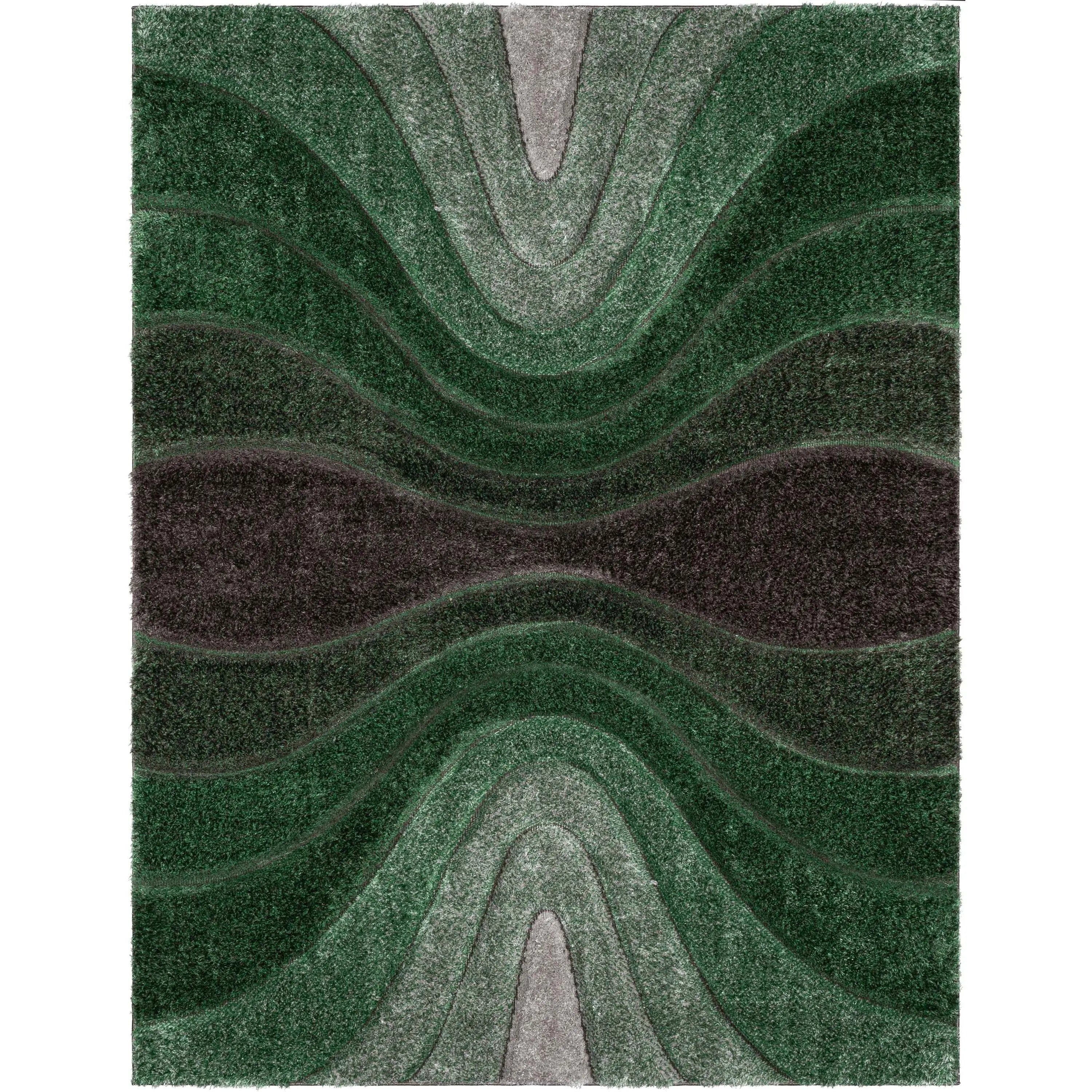Luz Modern Geometric Green 3D Textured Thick & Soft Shag Rug、mySite、gigharbornorthrealestate