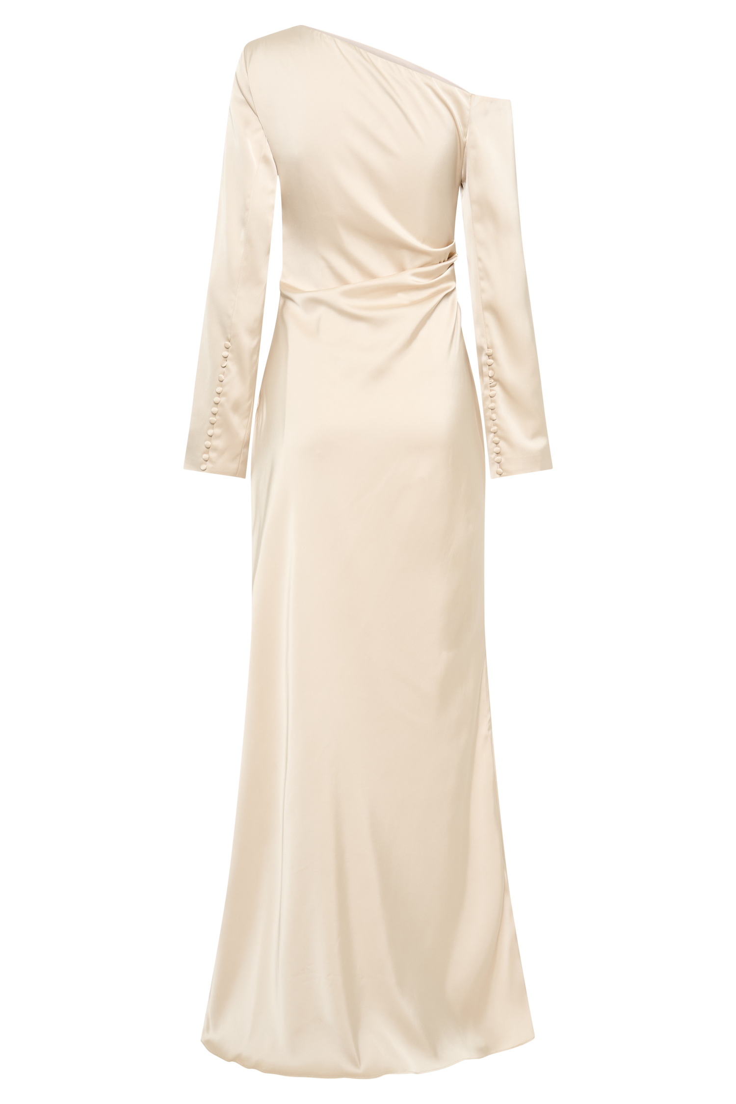 Avery Long Sleeve Maxi Dress - Gold、mySite、solidvoid