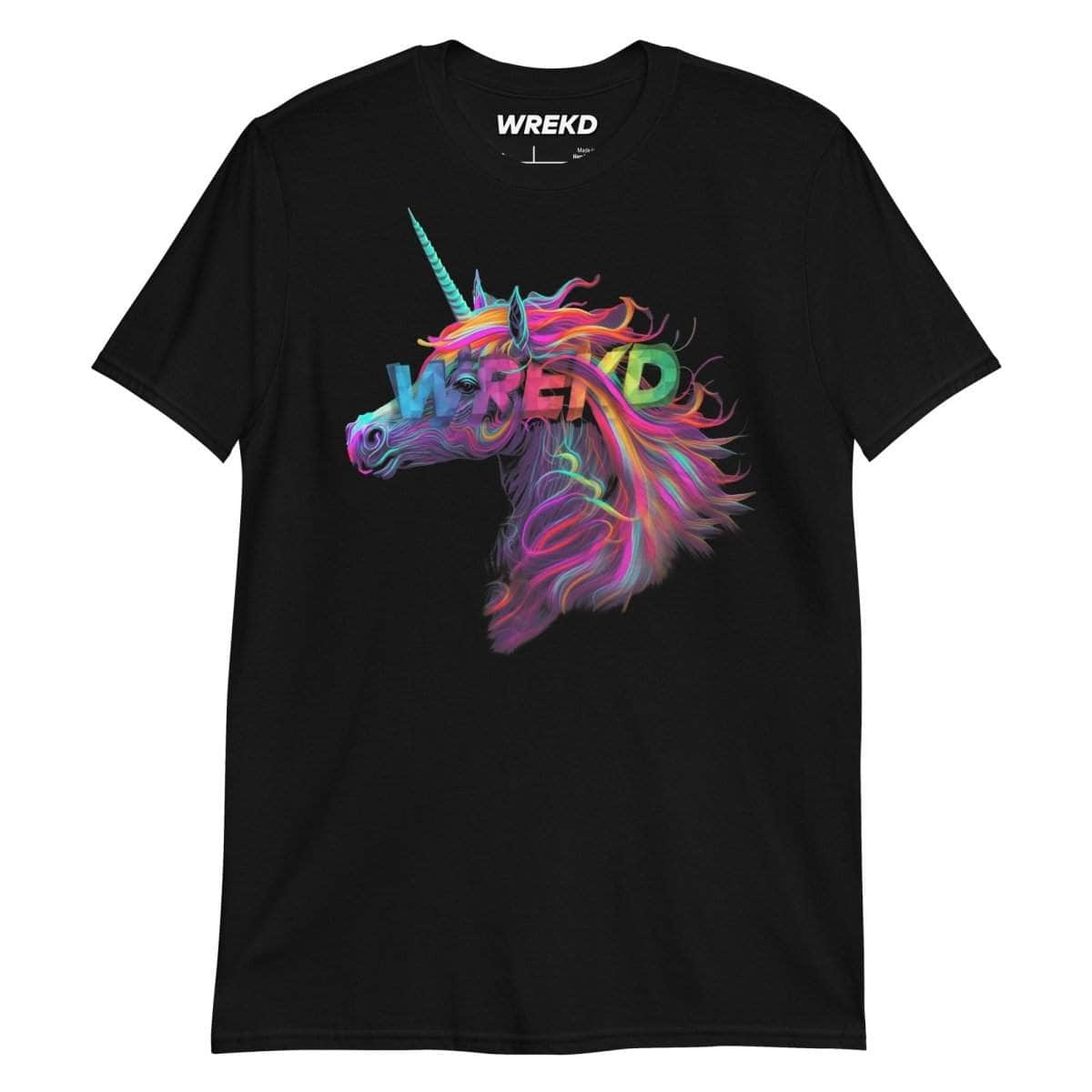  WREKD Unicorn Soft-Style Short-Sleeve Unisex T-Shirt、mySite、merchandisen