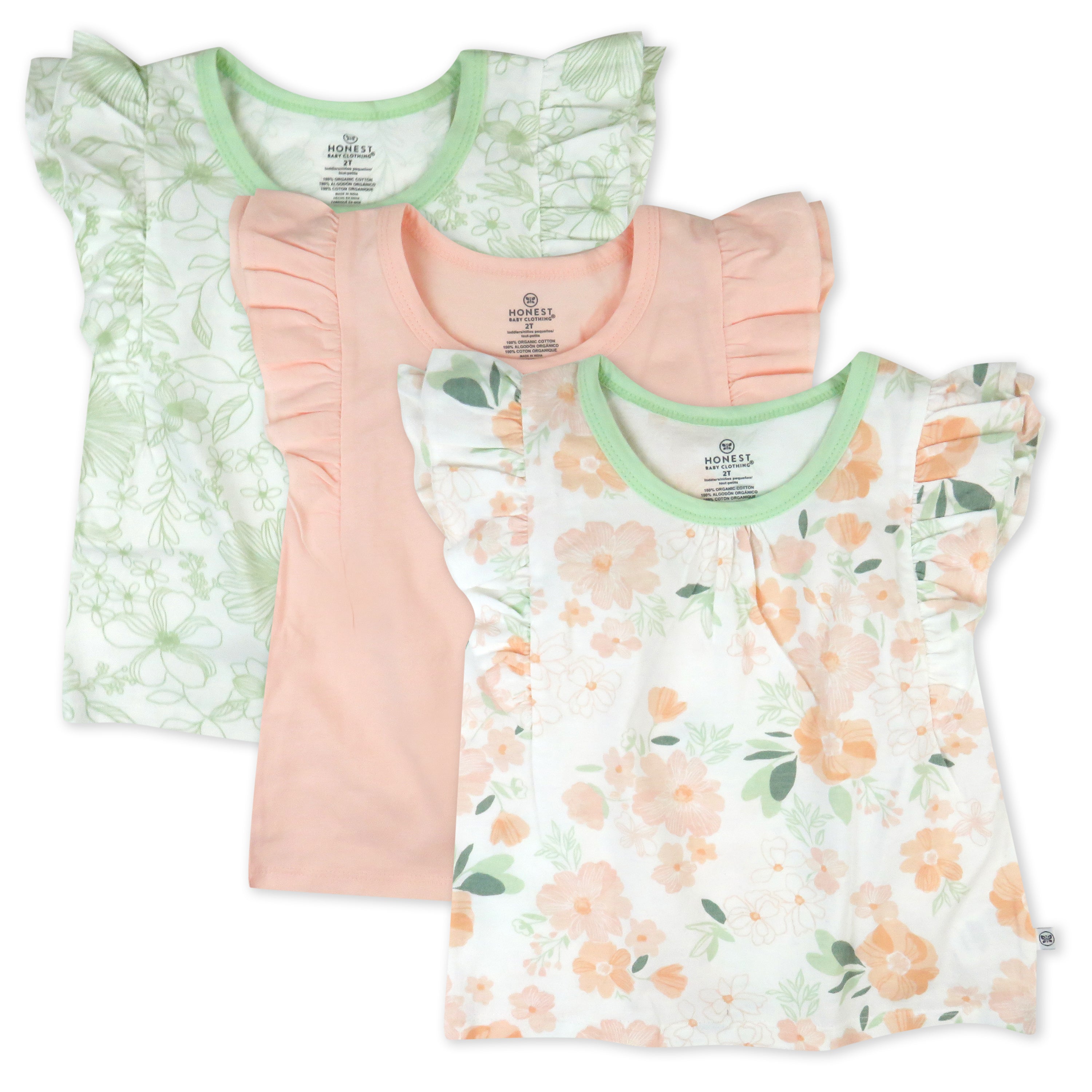  Toddler 3-Pack Sleeveless Ruffle Shoulder Tops、mySite、layawaytickets