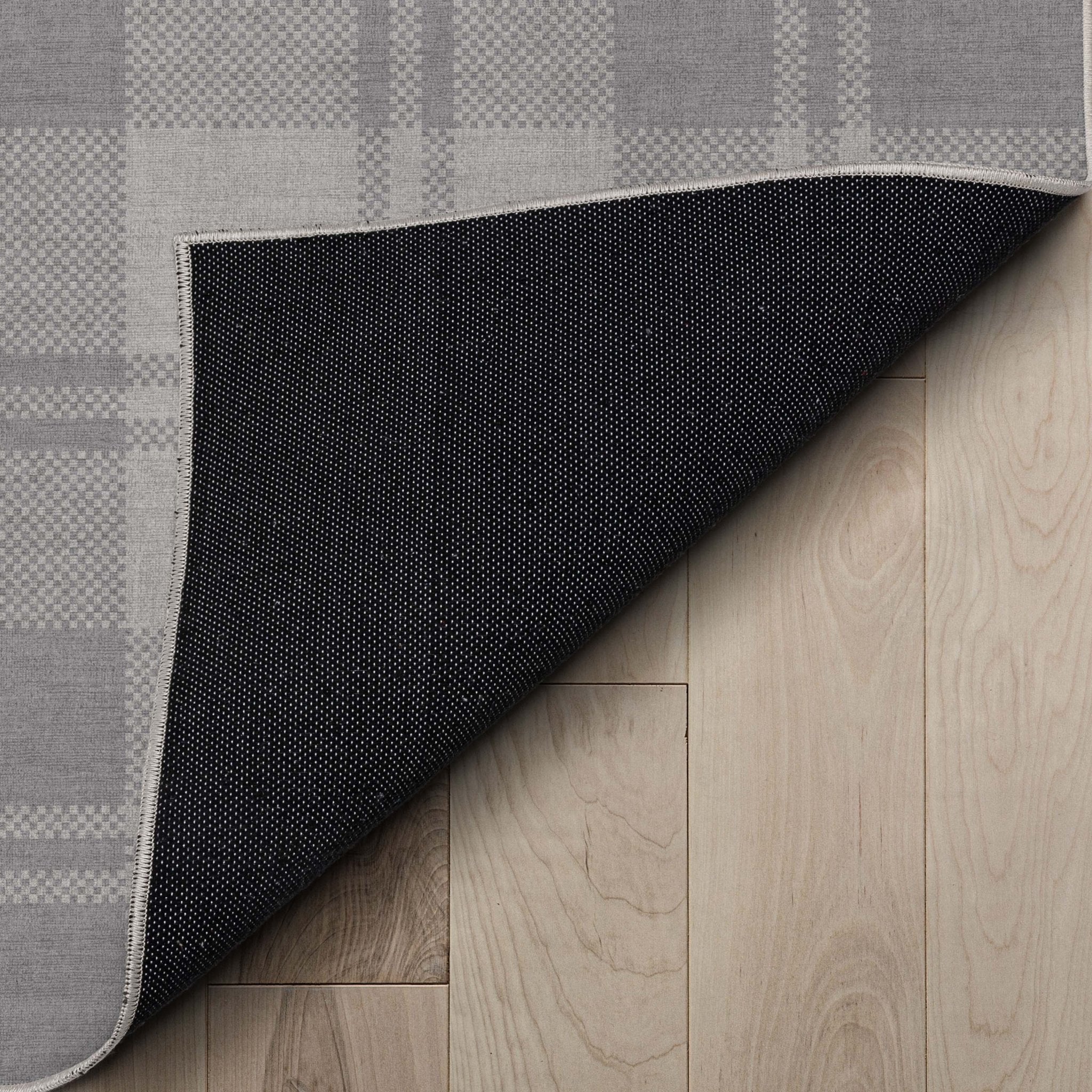 Plaid Modern Geometric Boxes Flat-Weave Rug、mySite、gigharbornorthrealestate