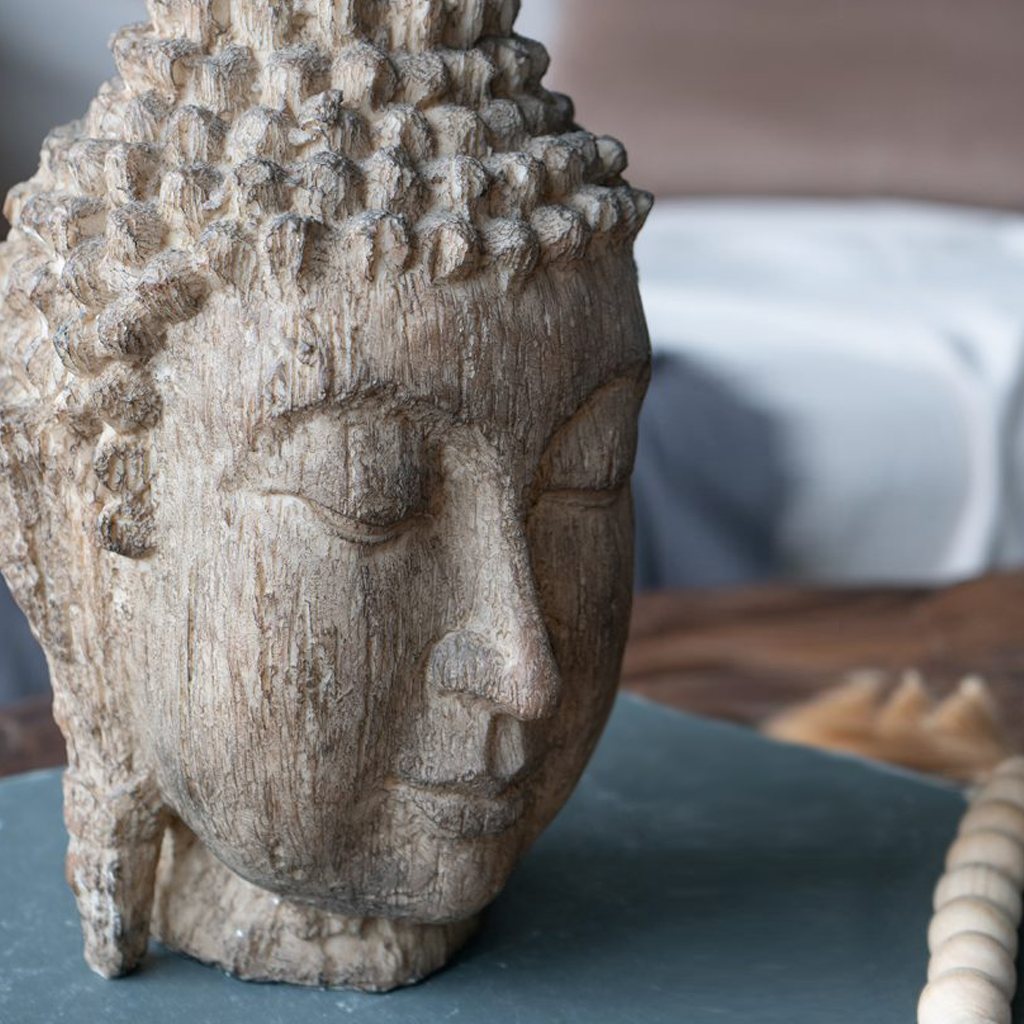 Wood-Look Buddha Head Statue、mySite、topwebapps