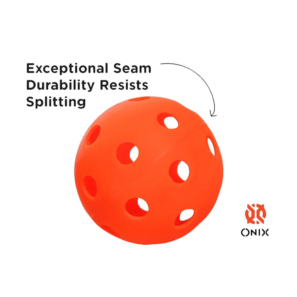 Onix Fuse Indoor Pickleball 3 Pack - Orange