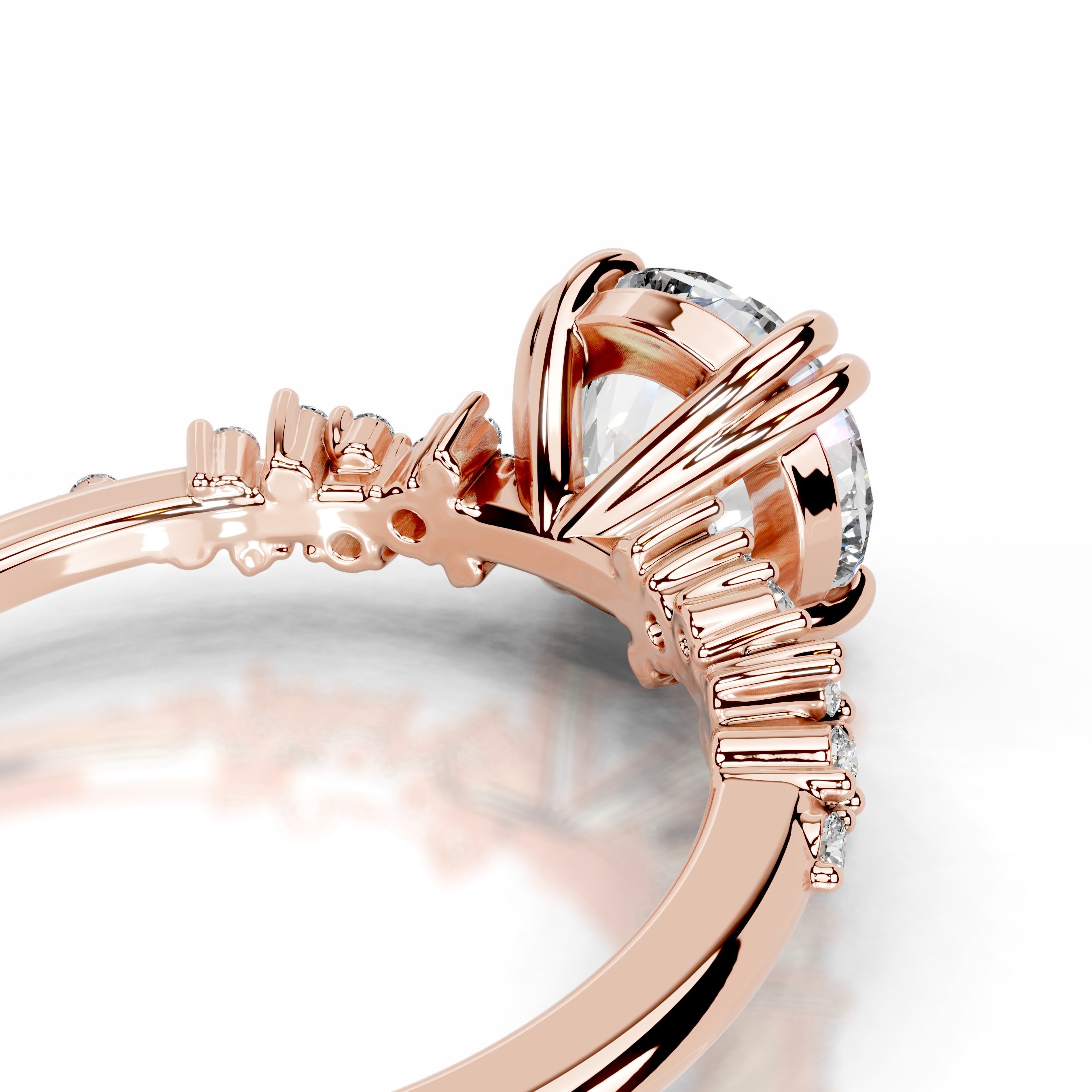 Emaline Lab Grown Diamond Ring - 14K Rose Gold、mySite、hinf8tx79